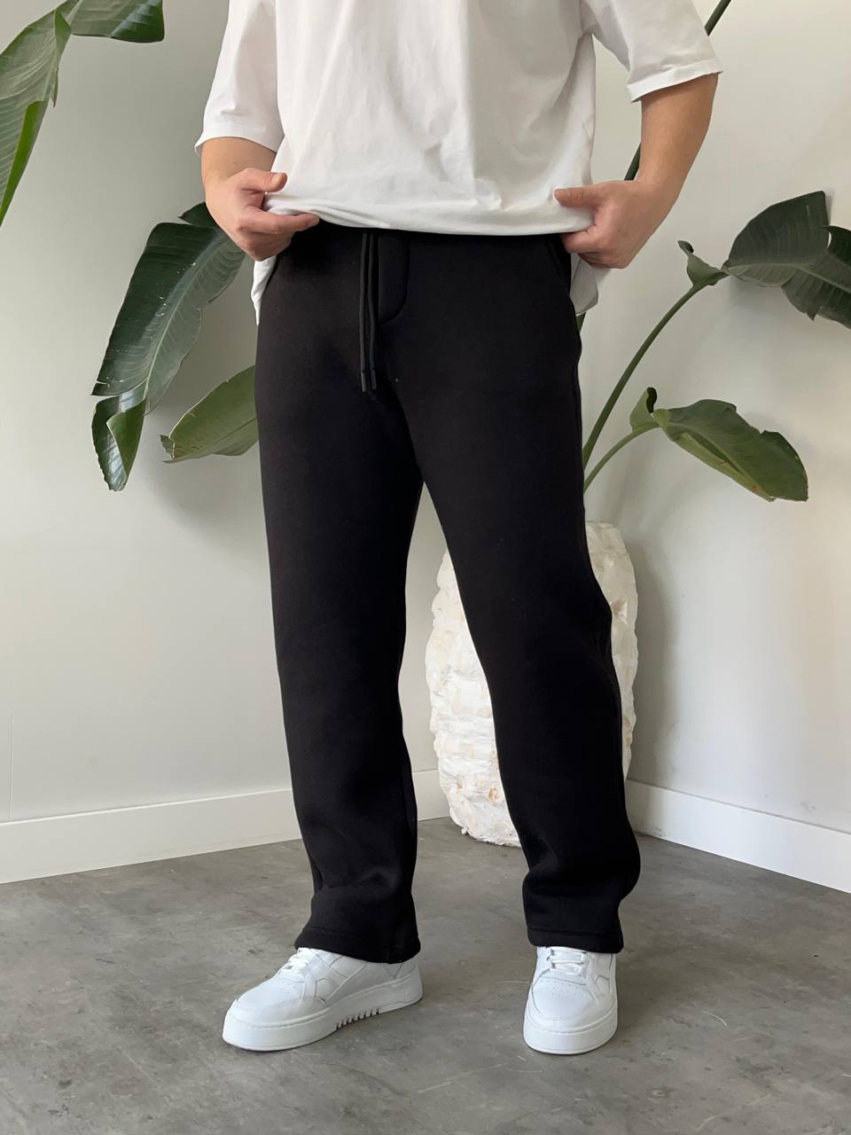 Erkek Siyah Baggy Pantolon