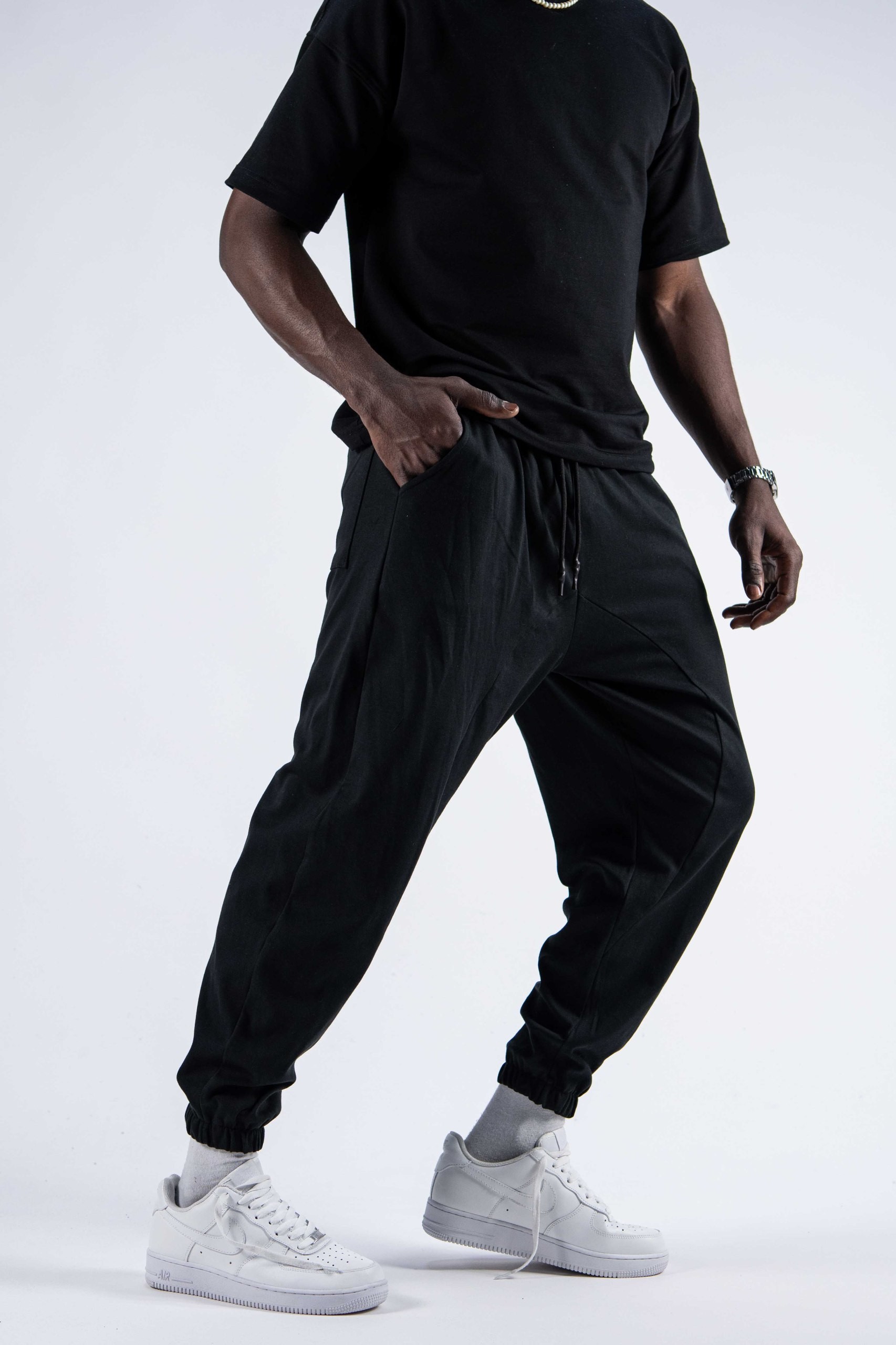 Erkek Black Half Salwar Pantolon