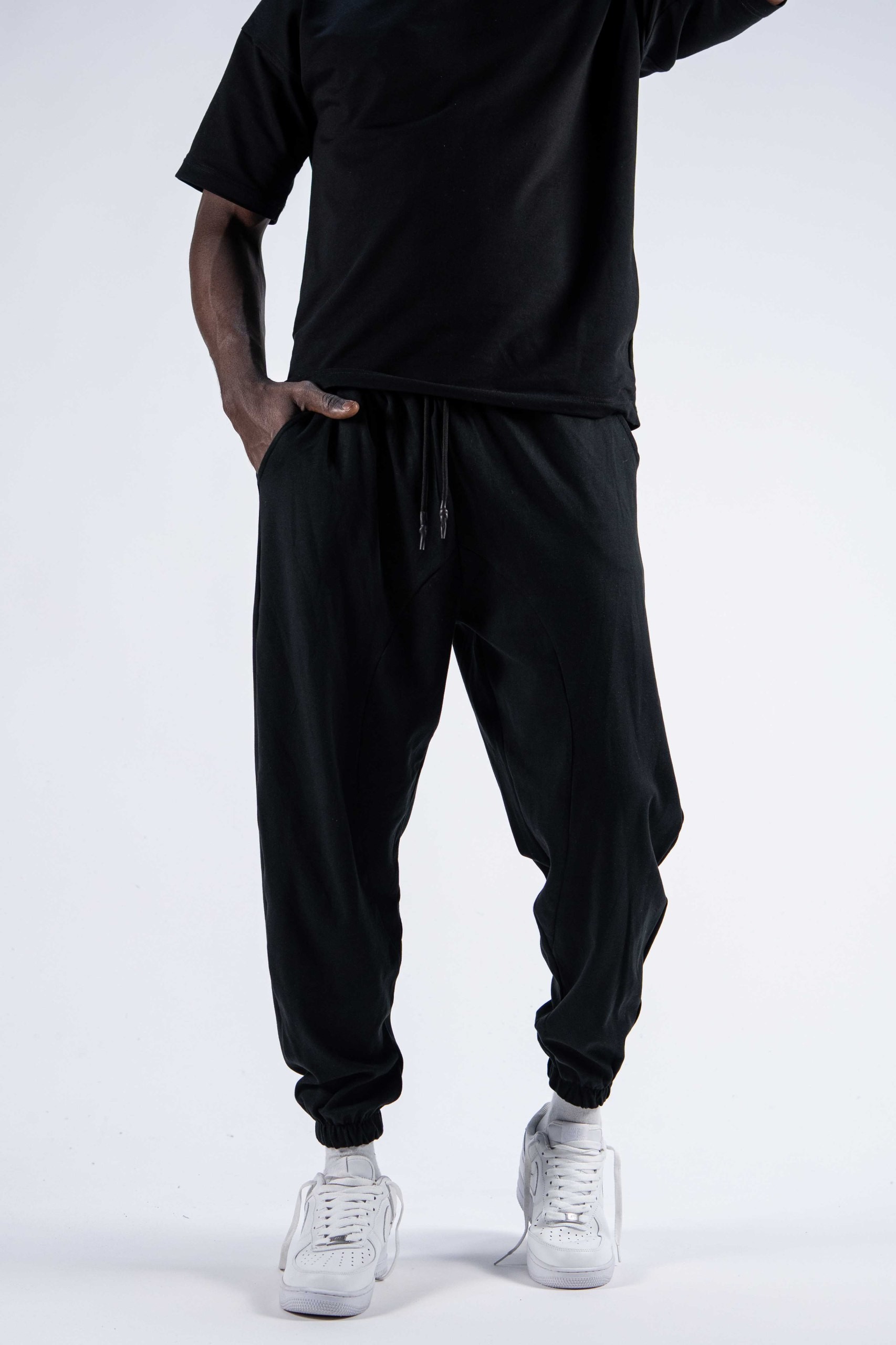 Erkek Black Half Salwar Pantolon