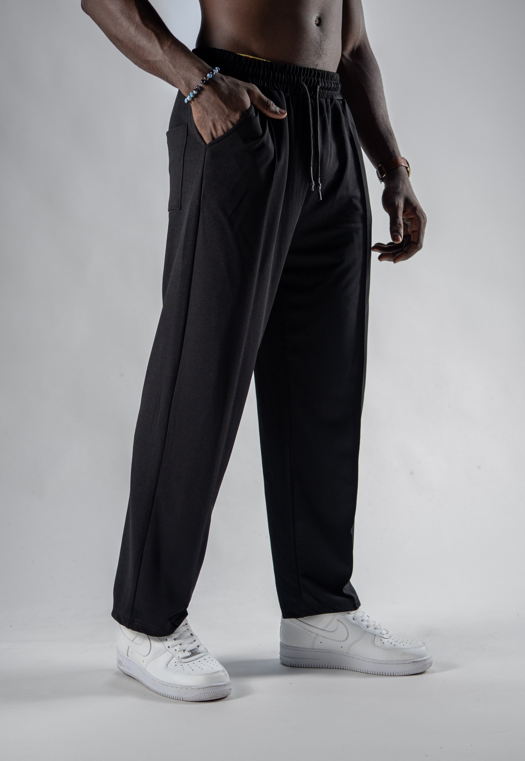 Erkek Siyah Baggy Pantolon 