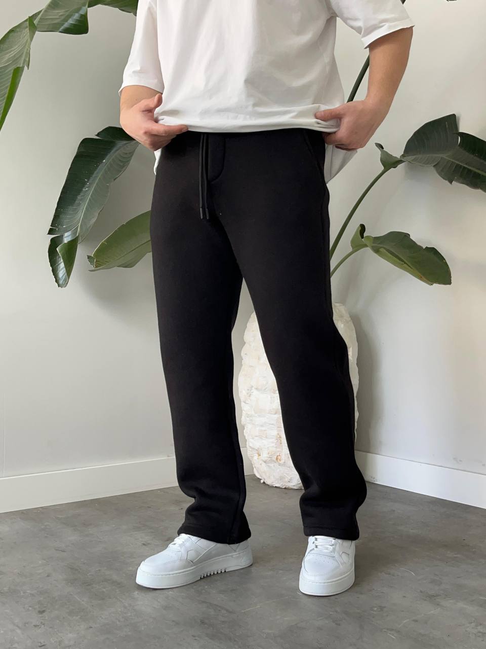 Erkek Siyah Baggy Pantolon