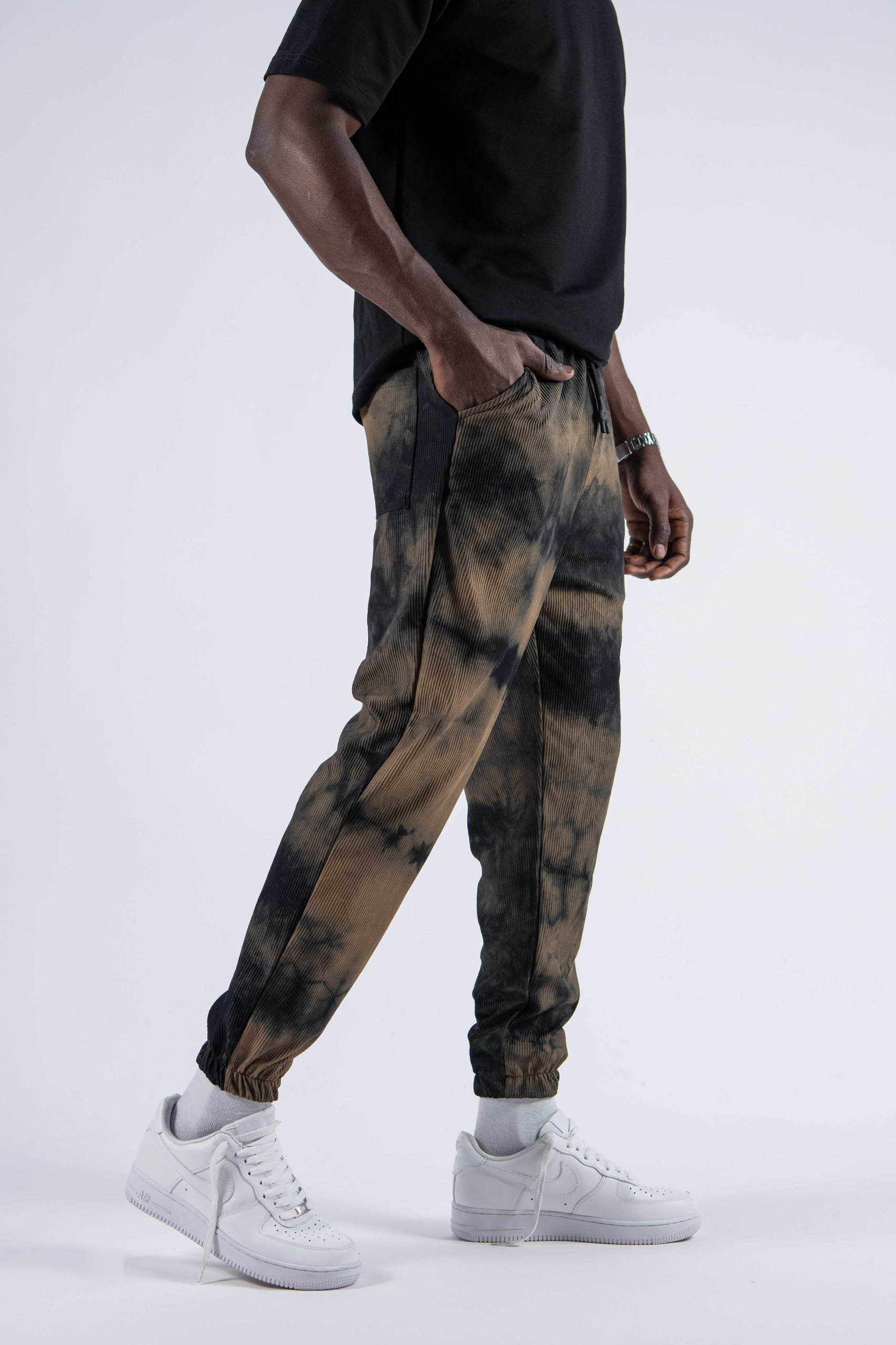 Erkek Füme Batik Jogger Pantolon
