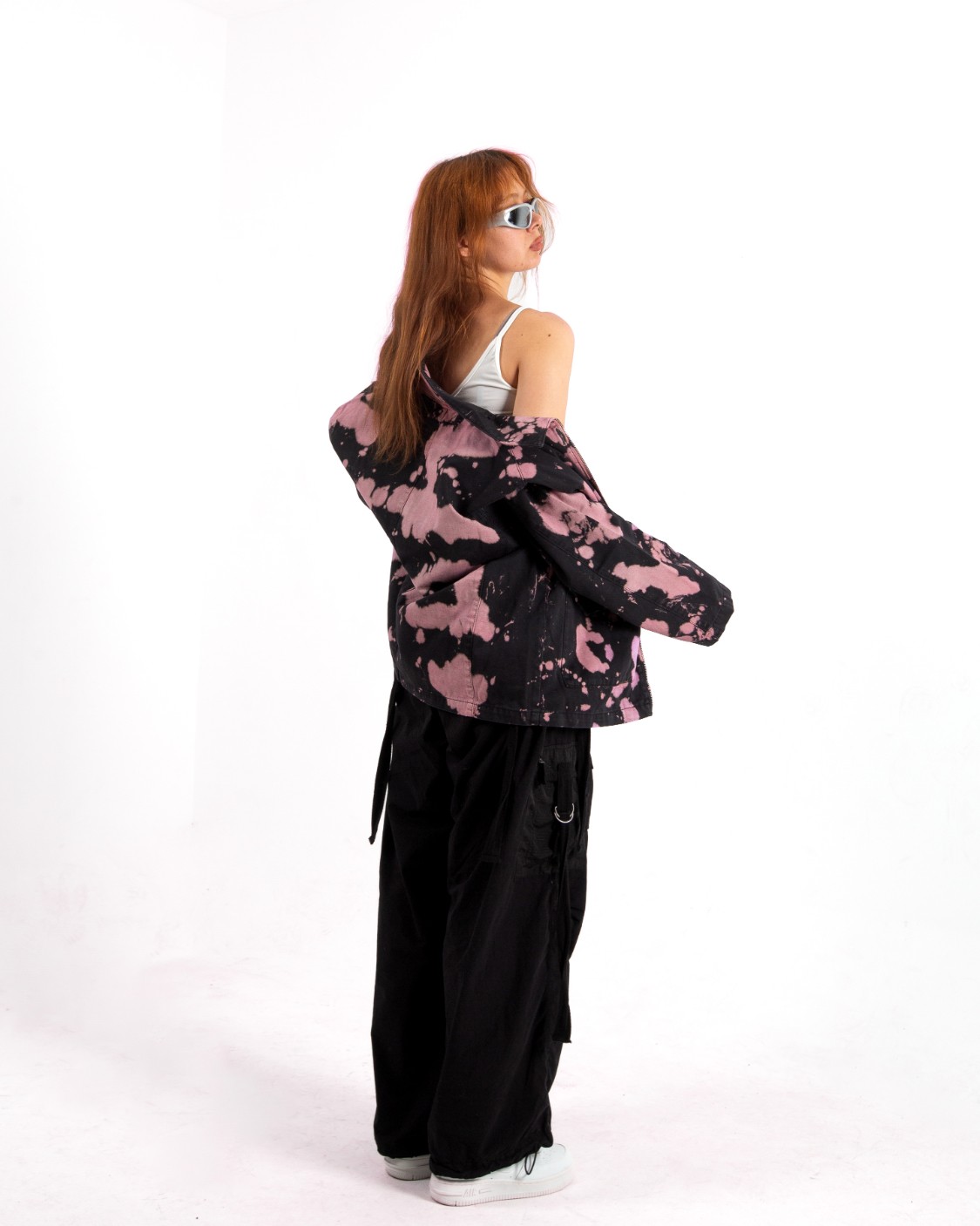 Kadın Acid Wash Oversize Ceket