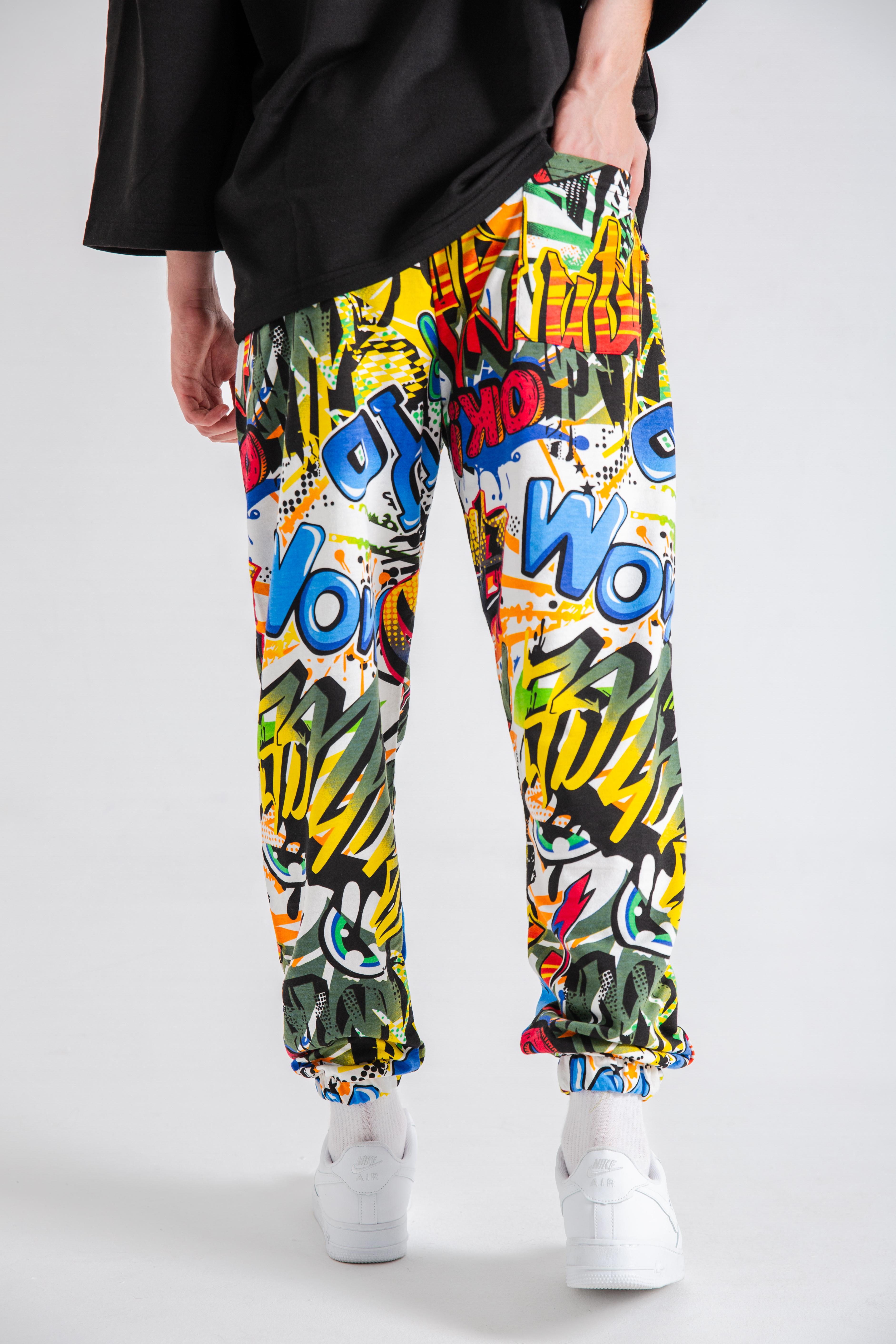 Erkek Wow Graffiti Jogger Eşofman Altı