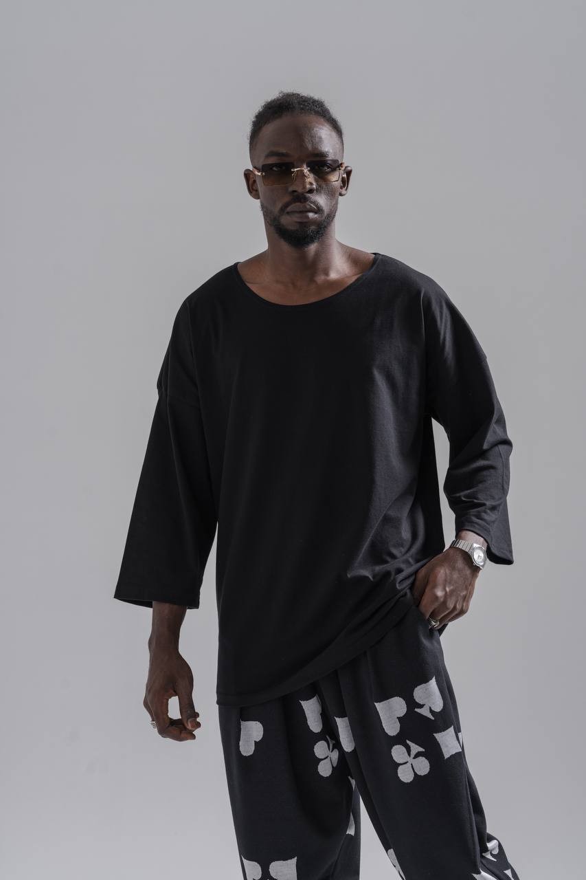 Erkek Black Bohem T-shırt