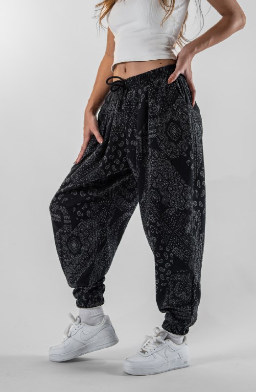 Kadın Soft Bandana Ws Pileli Eşofman Altı