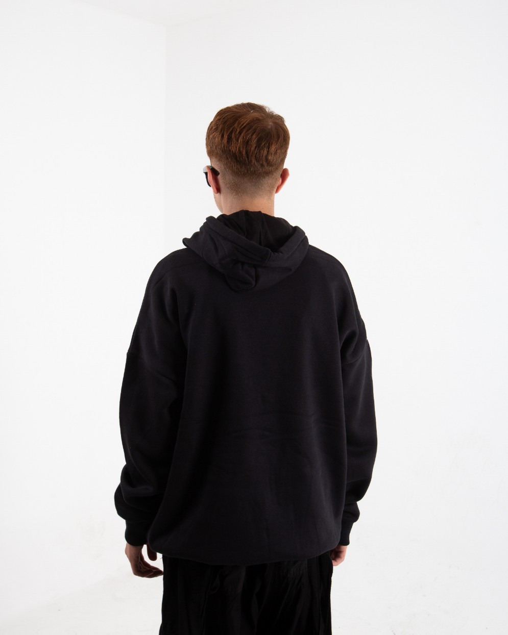 Erkek Siyah New York Oversize Sweatshirt