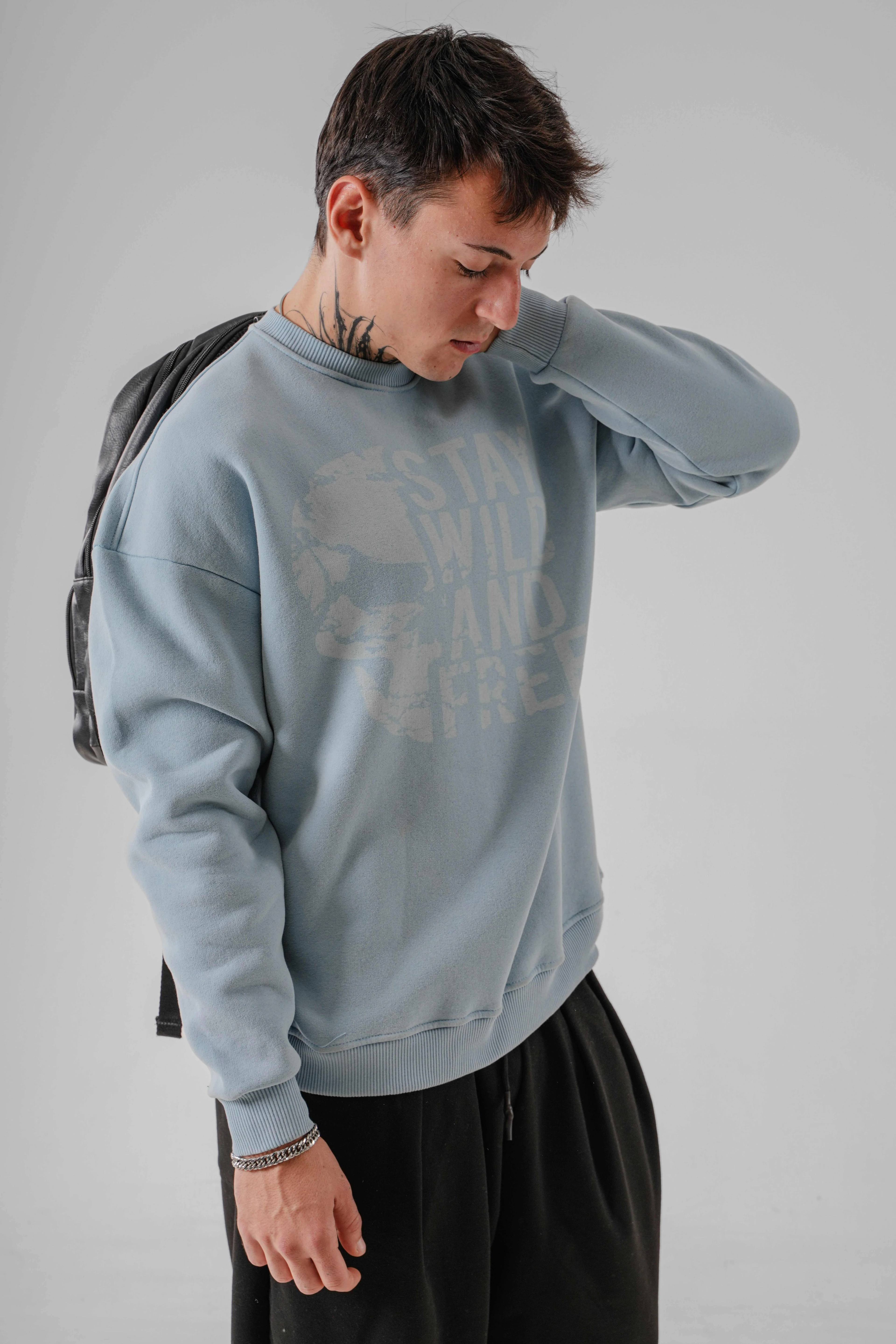 Erkek SWAF Yıkamalı Sweat