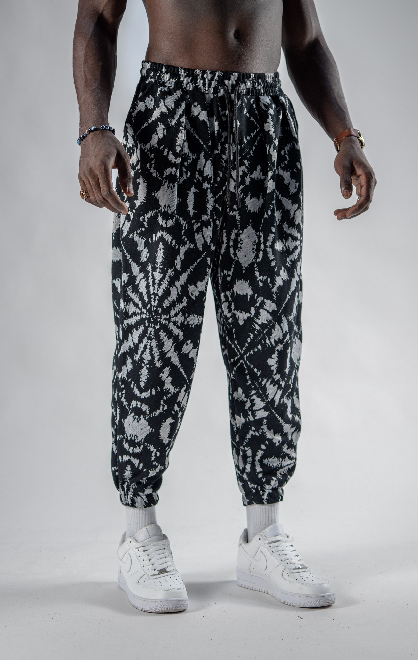 Erkek  Whıte Compass Jogger Şalvar Pantolon