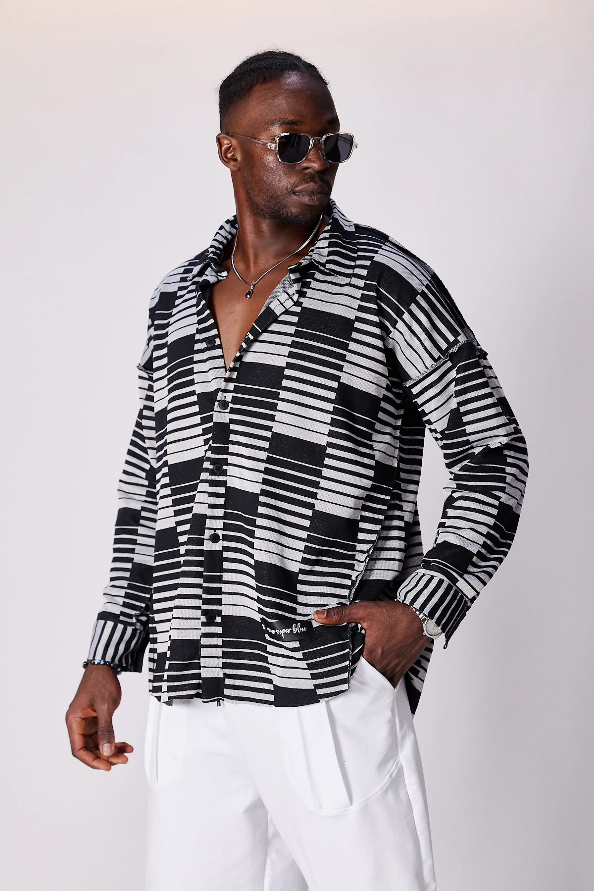 Erkek Big Ekose Oversize Gömlek