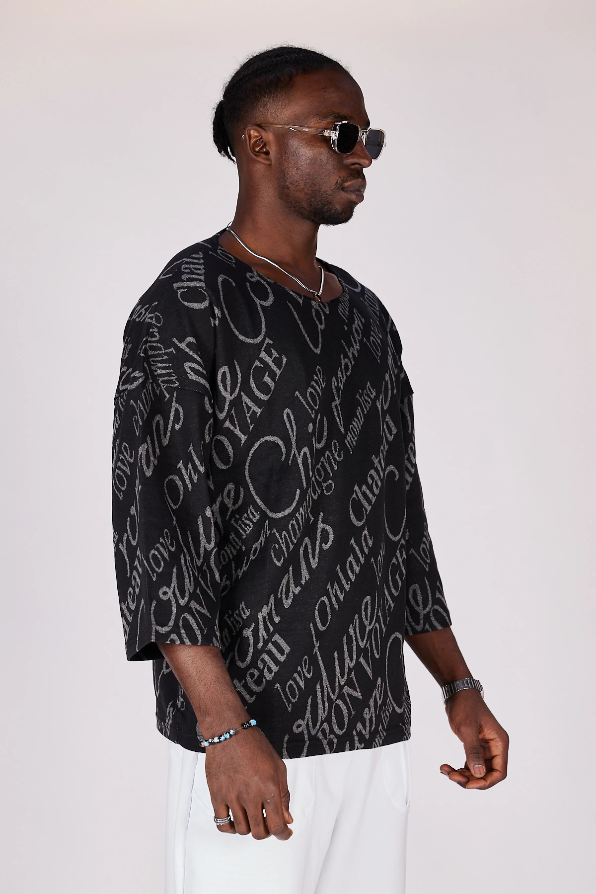 Erkek İnscribed Fakir Kol Sweat