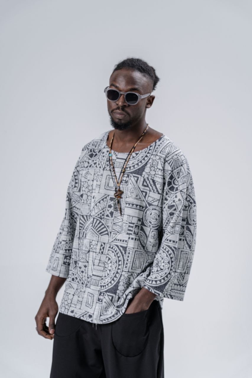 Grey Egypt Fakir Kol T-Shirt