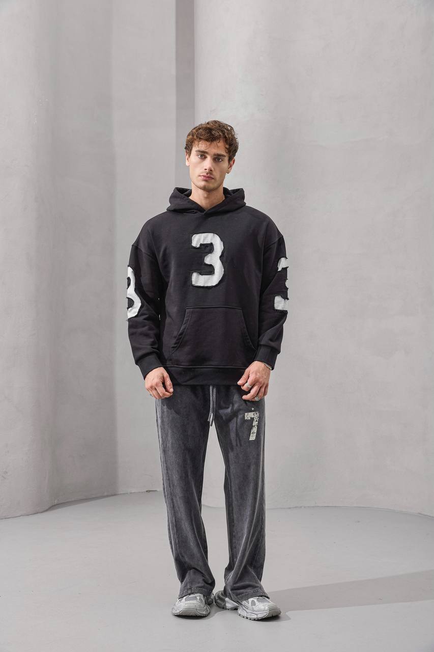 Erkek 2M Three Nakışlı SweatShırt