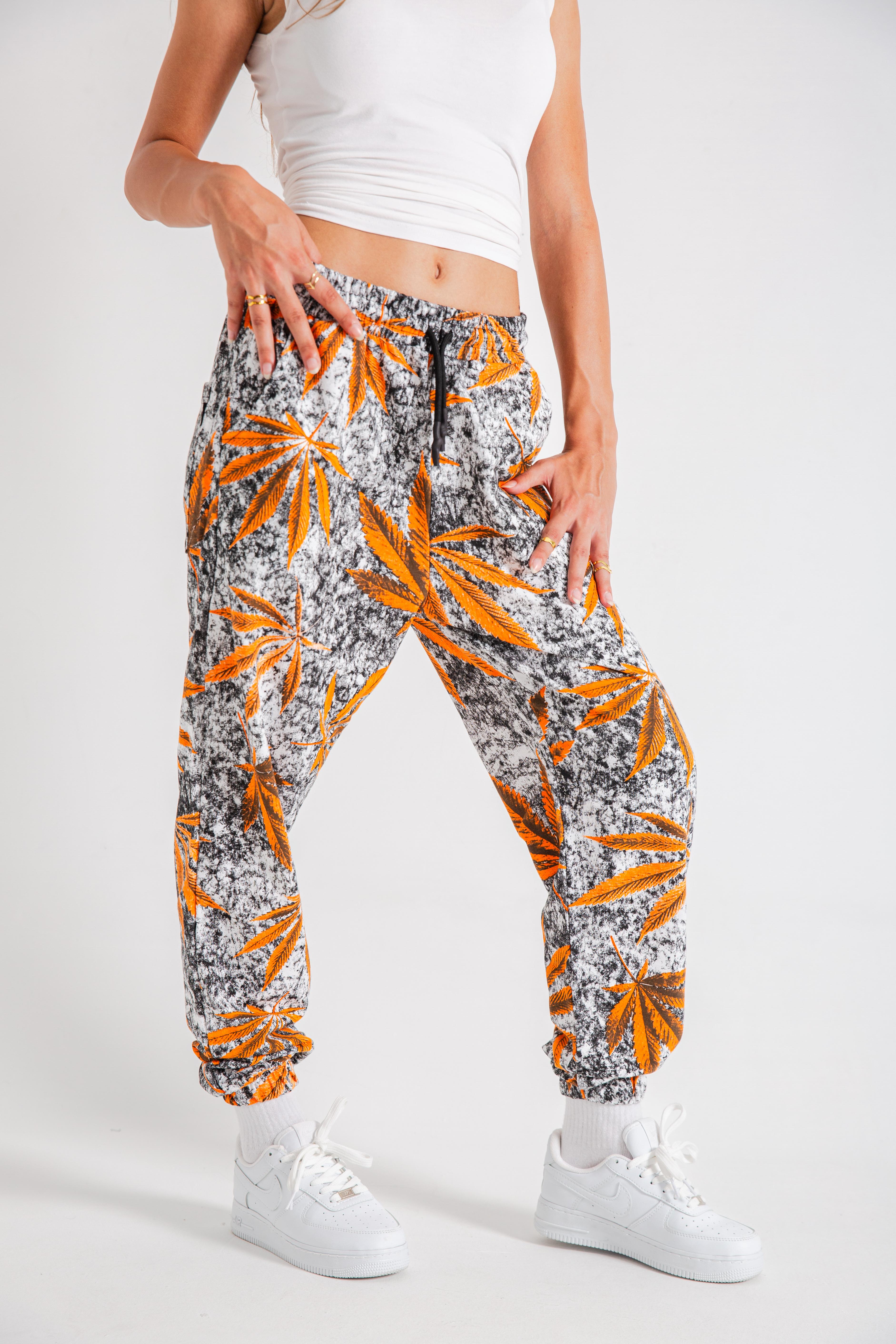 Kadın Orange Leaf Jogger Eşofman Altı