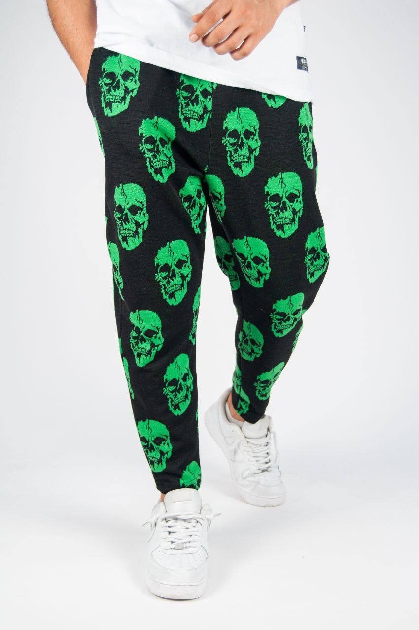 Erkek Boyfriend Yeşil Kuru Kafa Pantolon