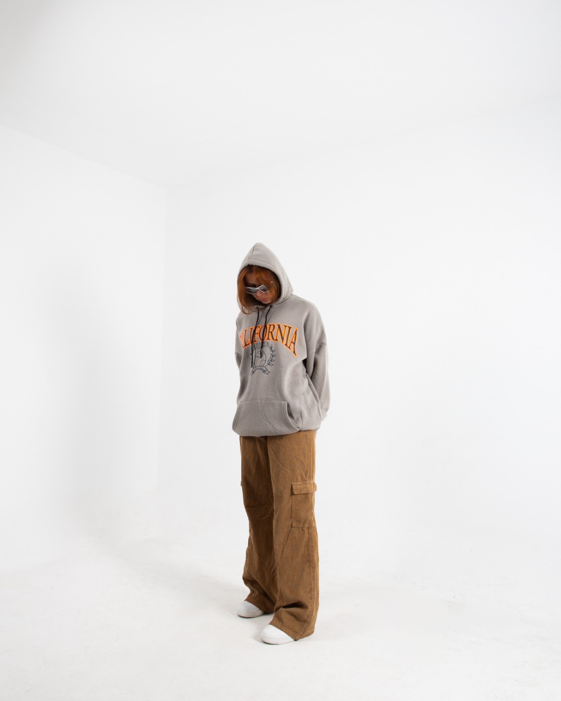 Kadın Taş California Oversize Sweatshirt