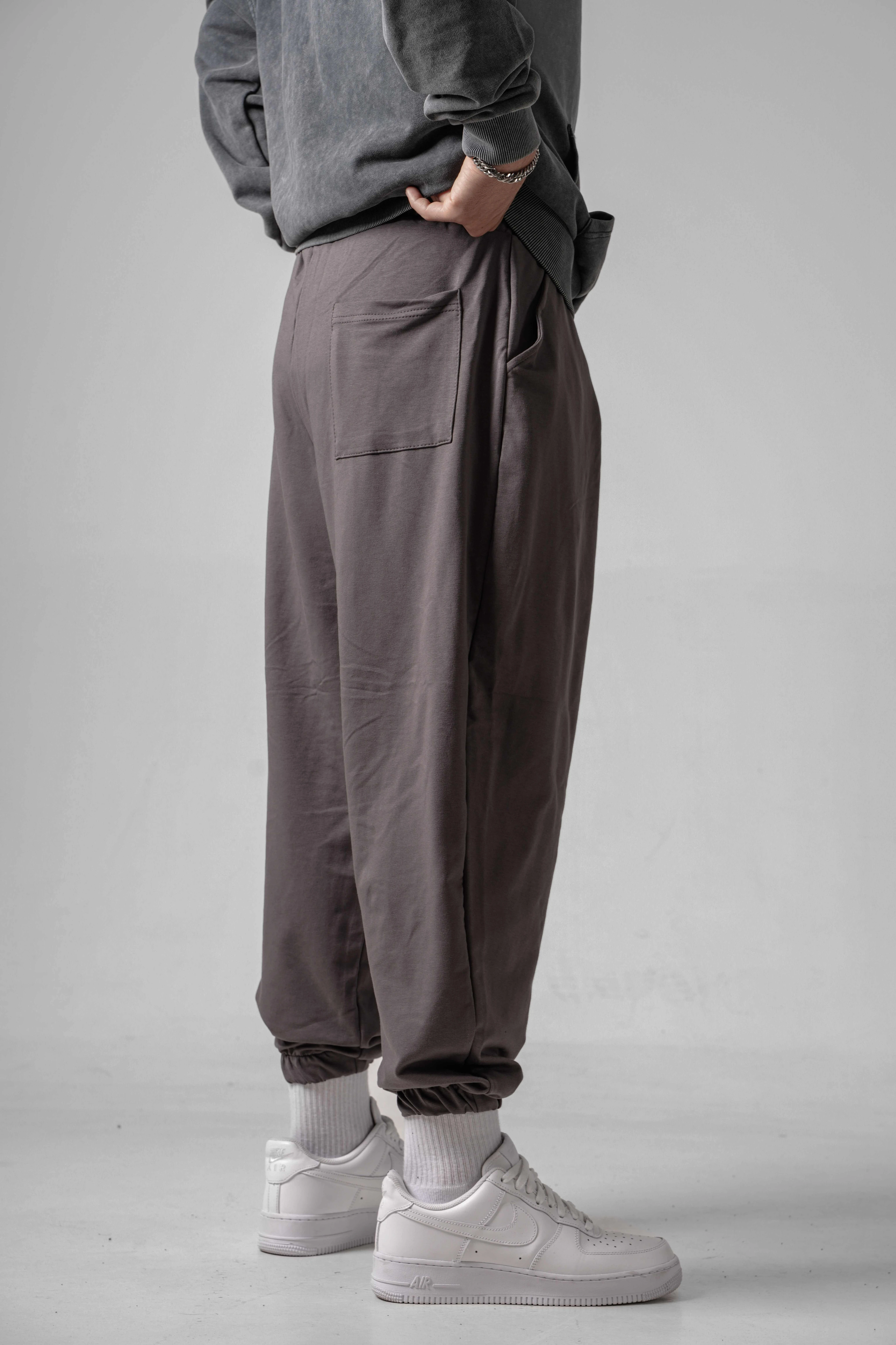 Erkek B.Gri Pileli Yarım Şalvar