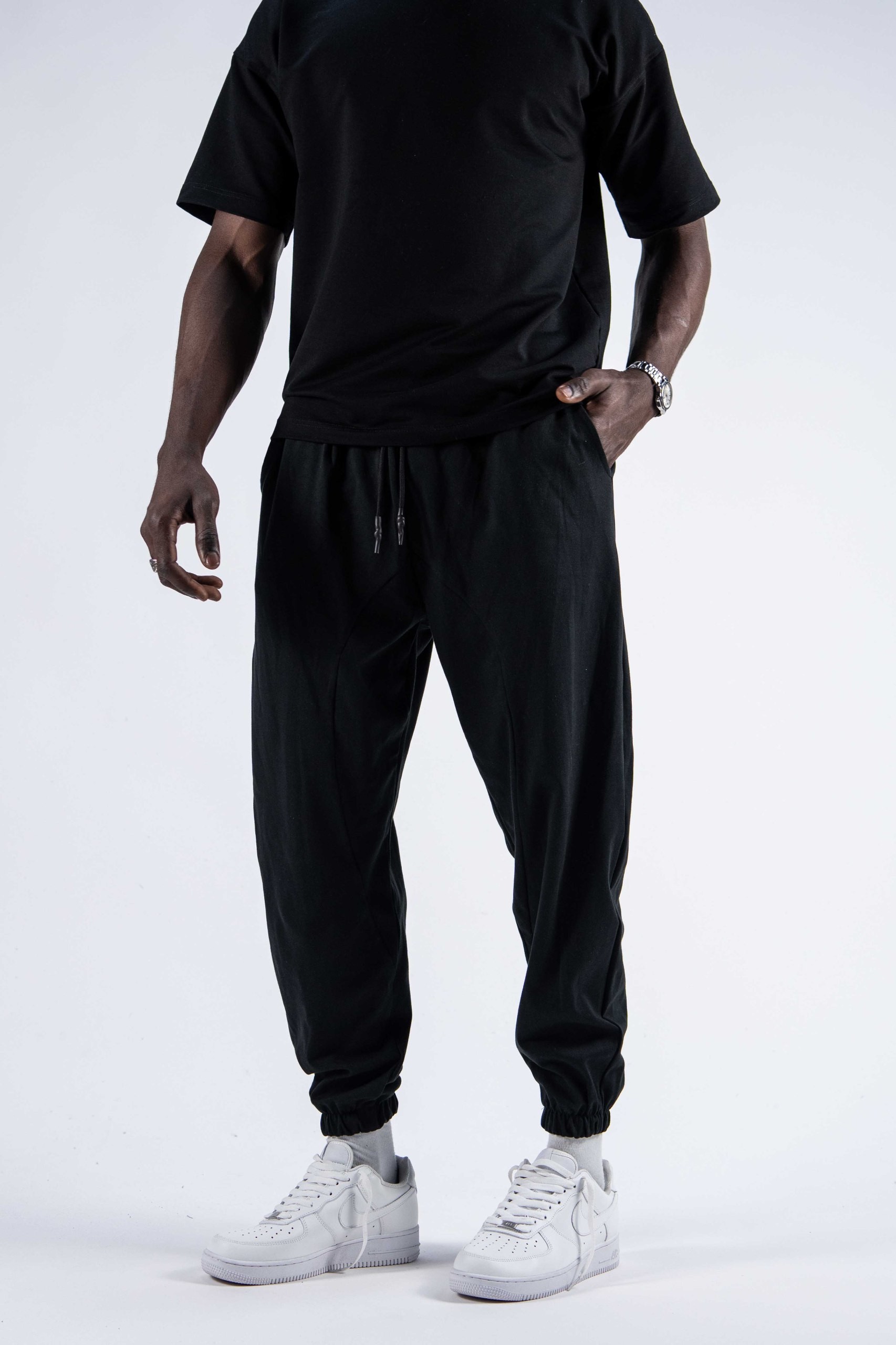 Erkek Black Half Salwar Pantolon