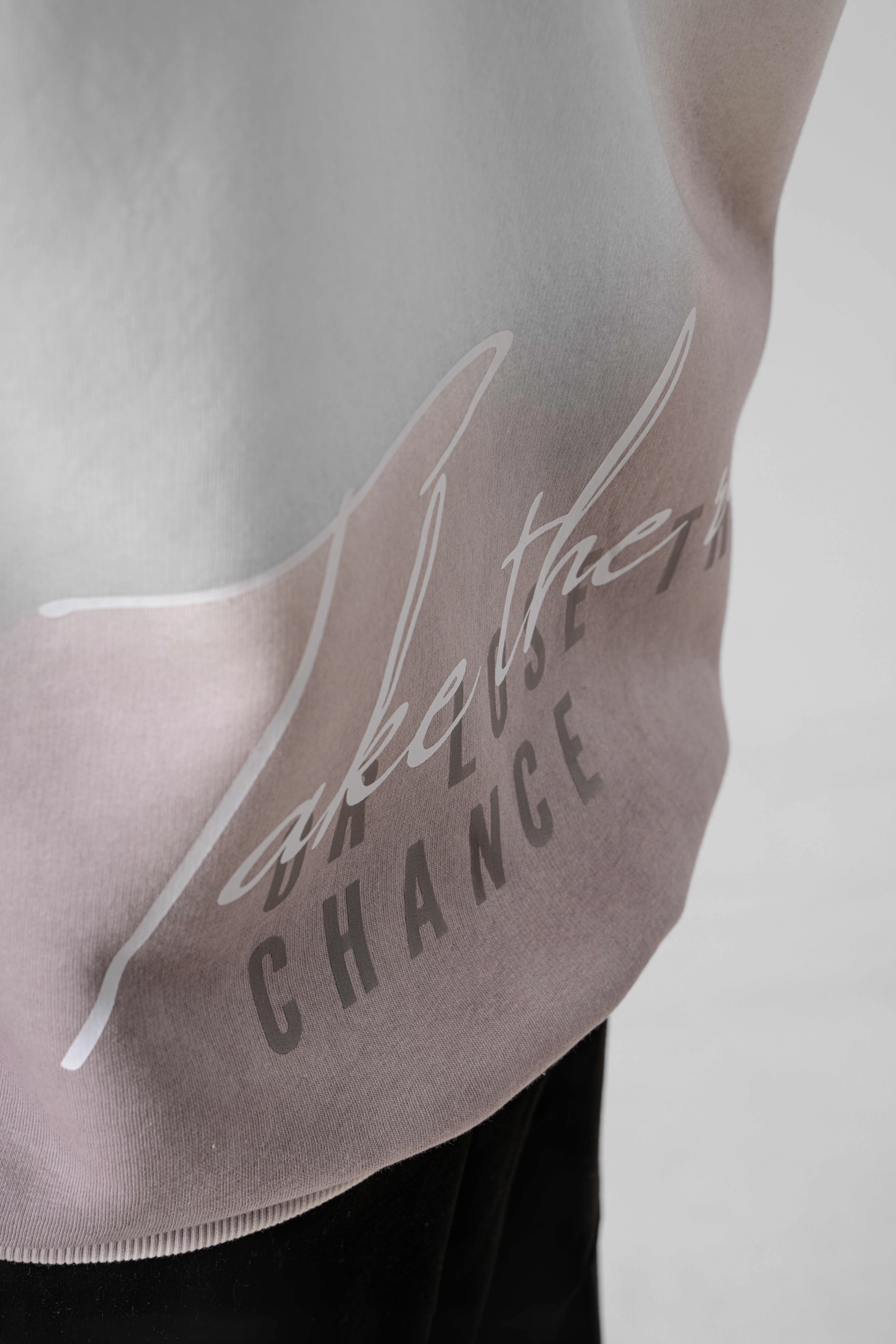 Erkek Take Baskılı Oversize Hoodie