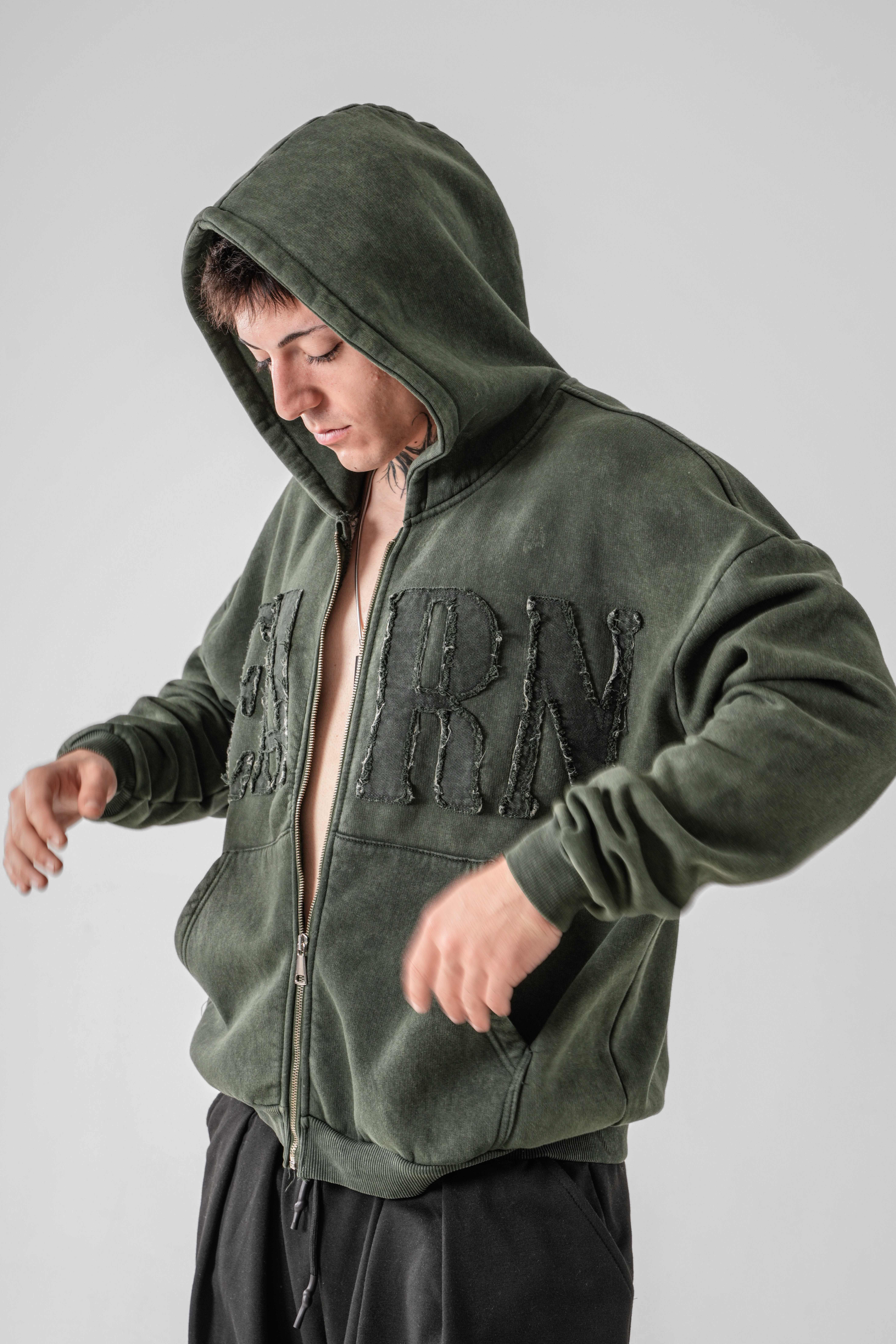 Erkek Earn Zip Oversize Sweatshirt (SS26)