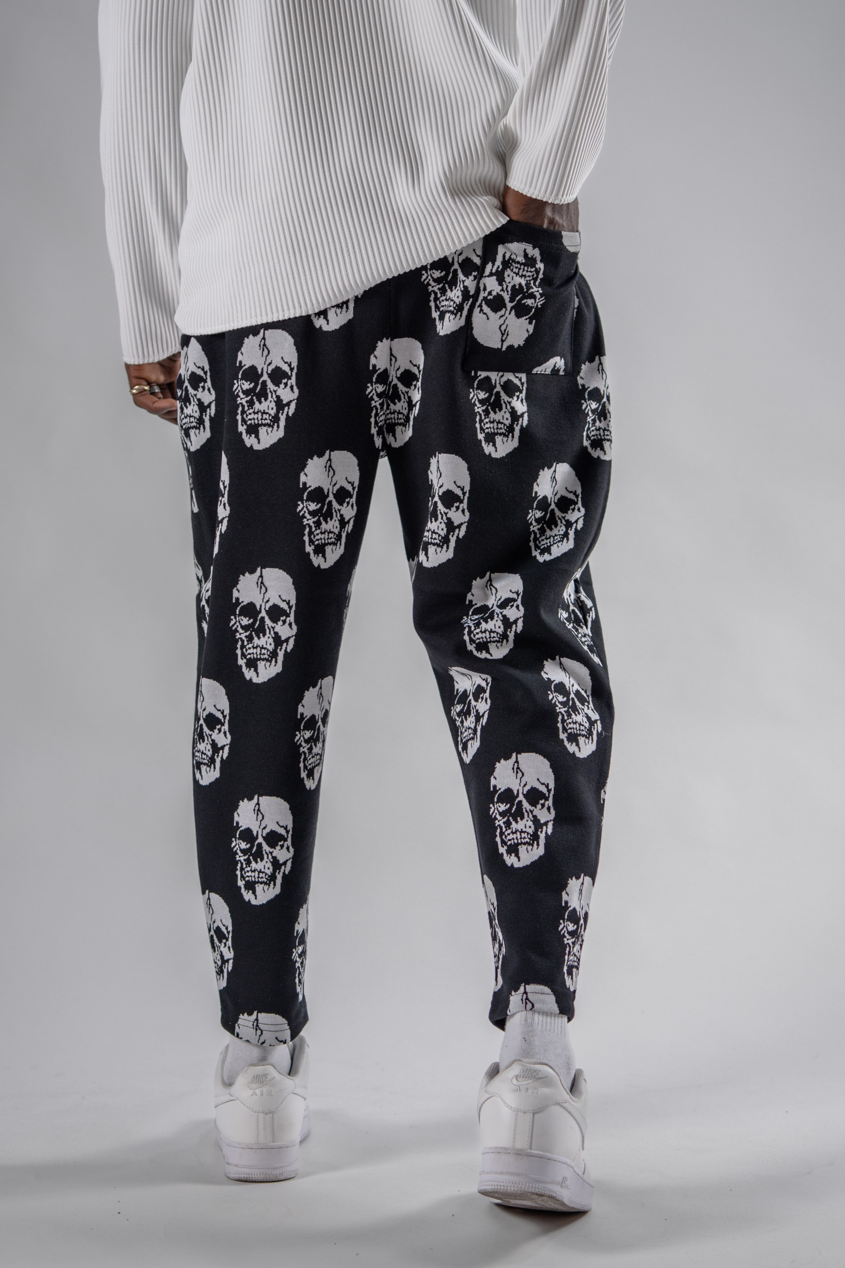 Erkek Skull Jogger Şalvar Pantolon