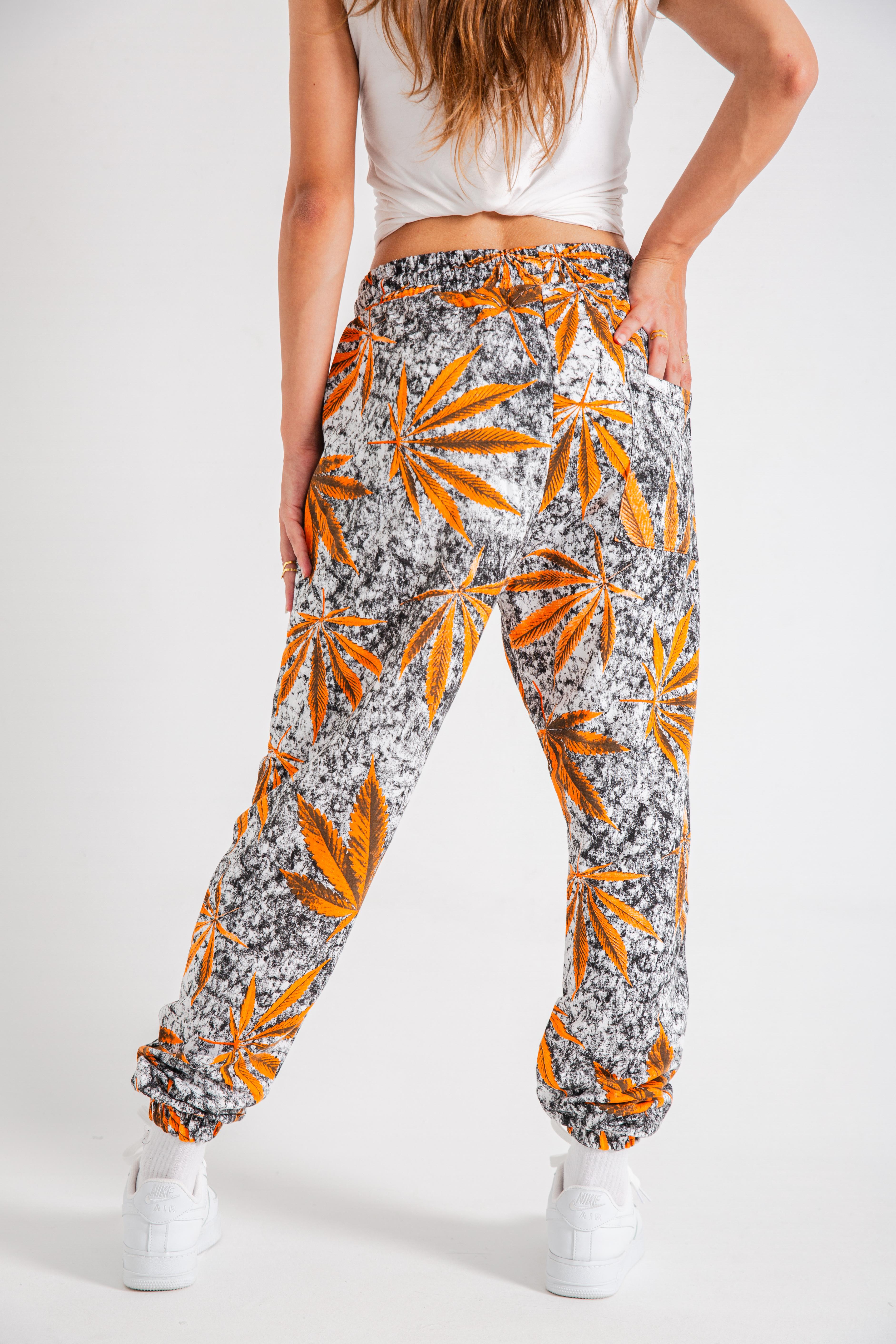 Kadın Orange Leaf Jogger Eşofman Altı