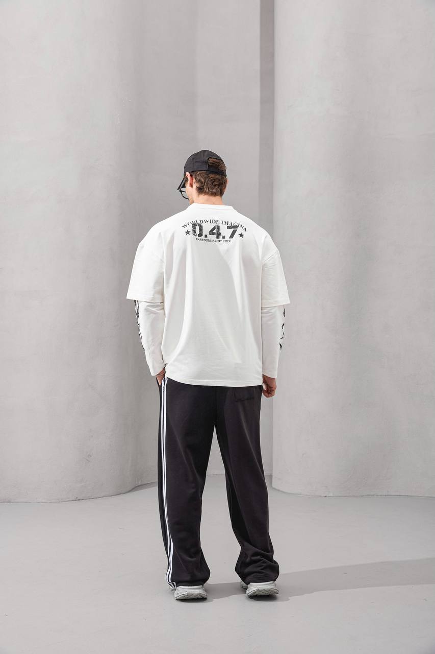 Erkek 2M 47 Baskılı Sweatshırt