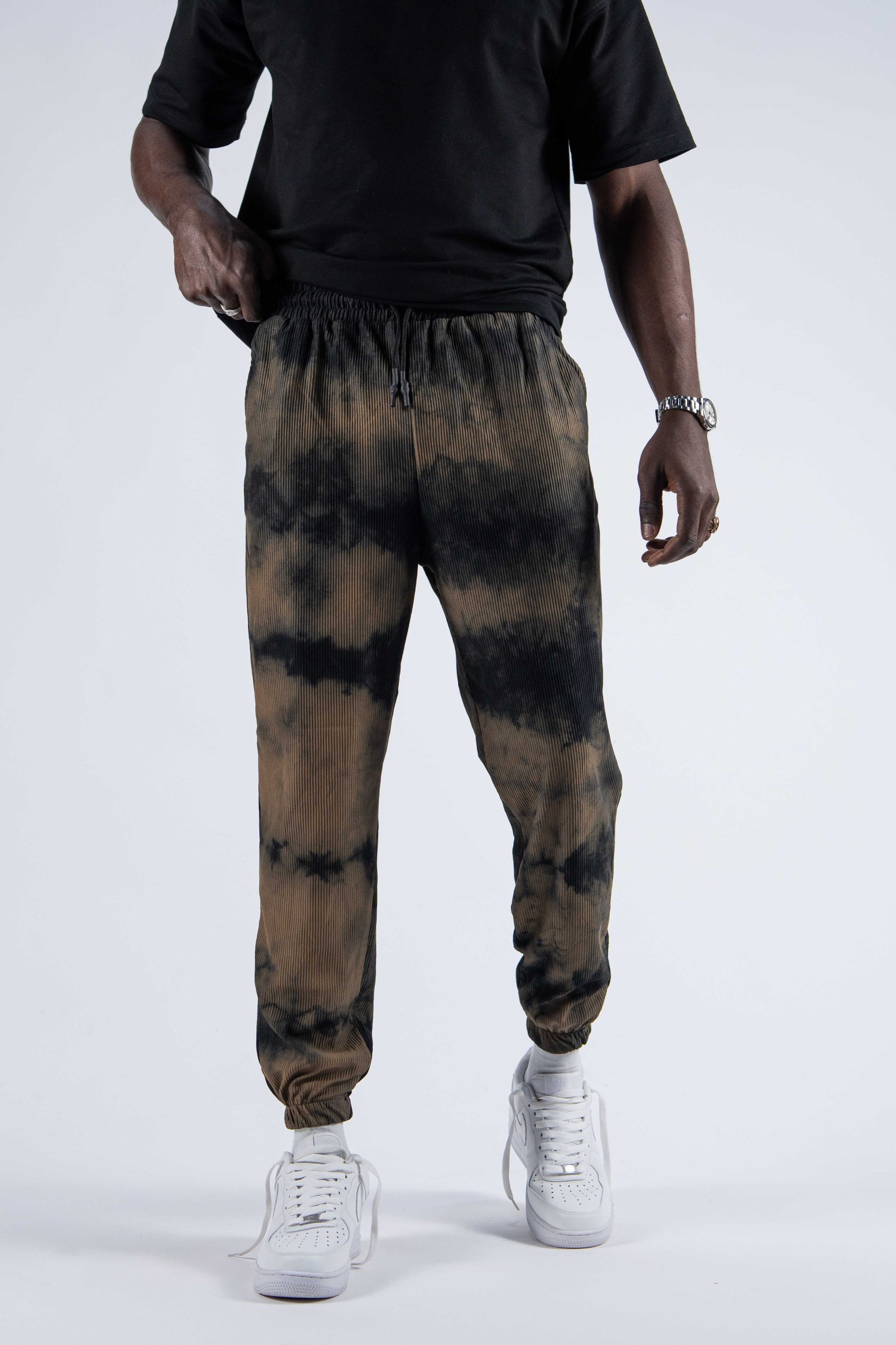 Erkek Füme Batik Jogger Pantolon