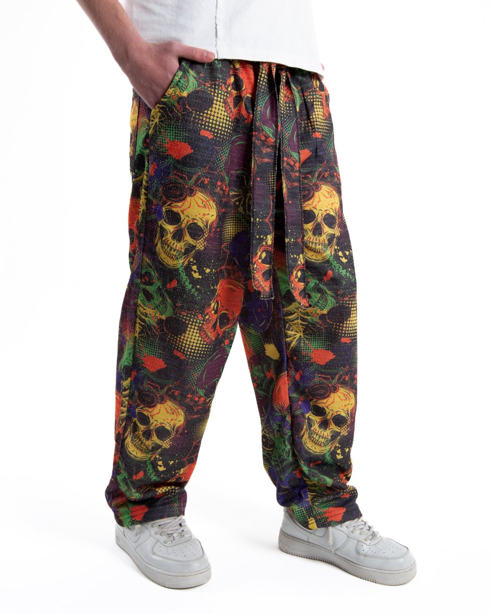 Erkek Halloween Kuşaklı Baggy Eşofman Altı