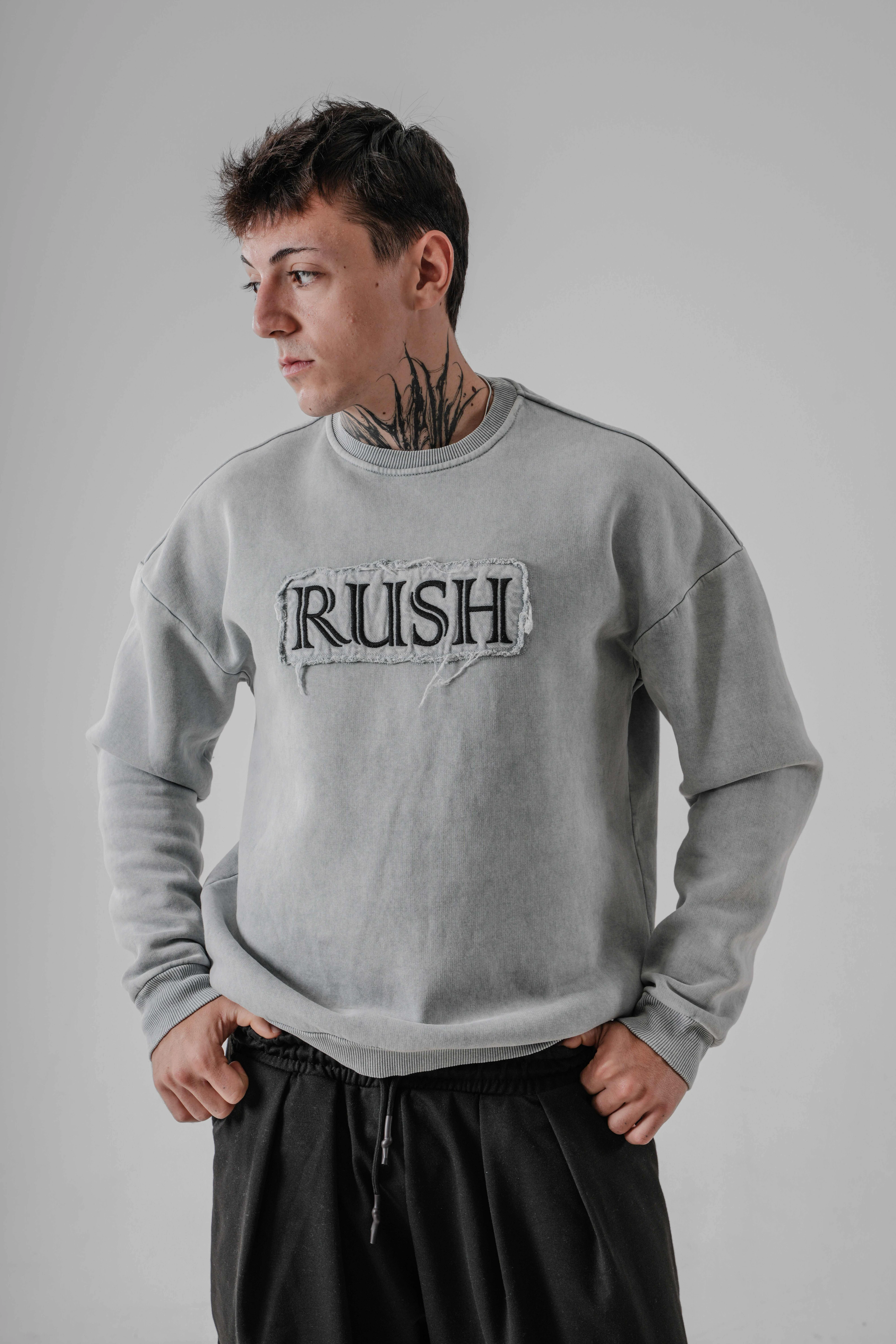 Erkek Rush Yıkamalı Sweat