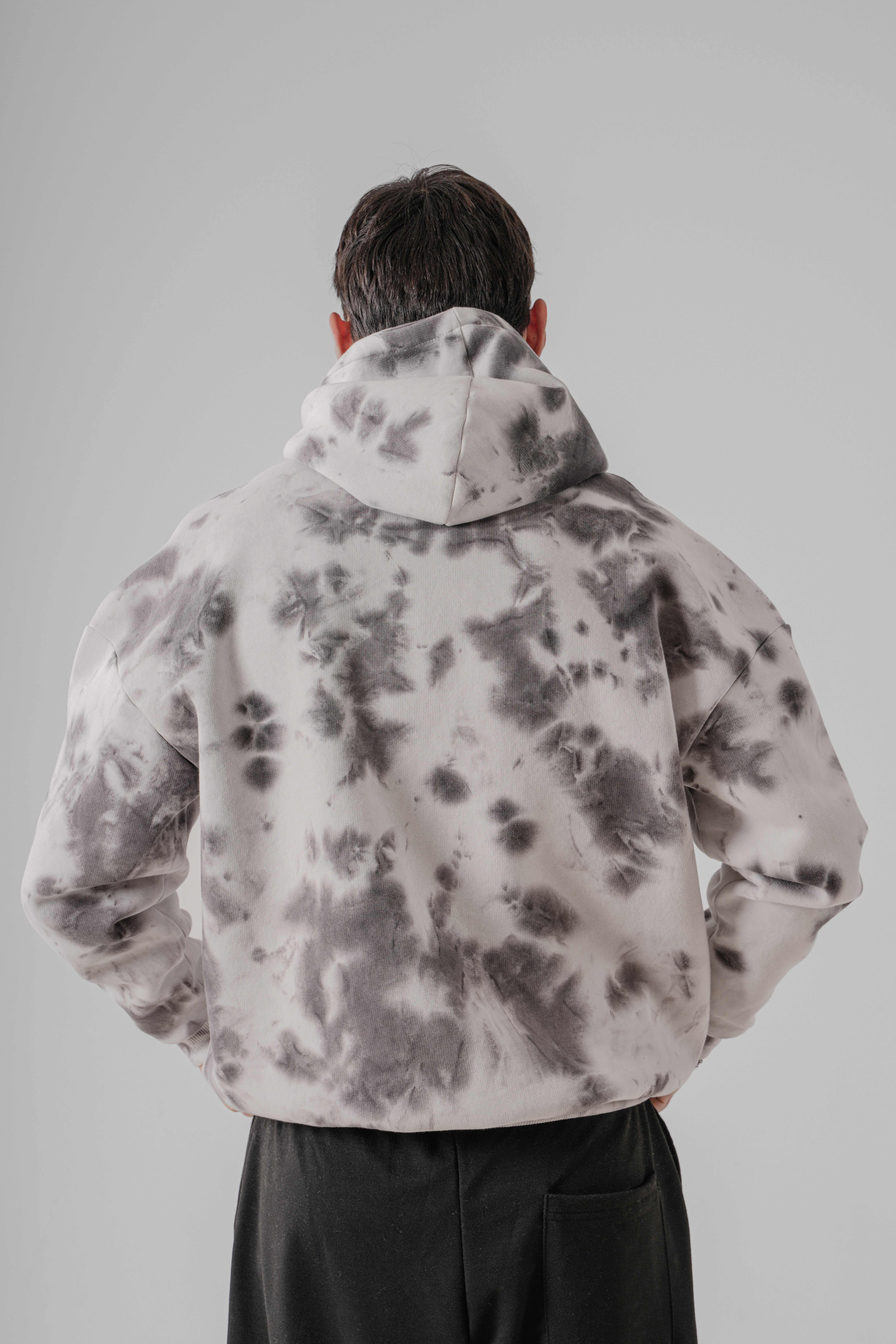 Erkek Drop Brush Hoodie