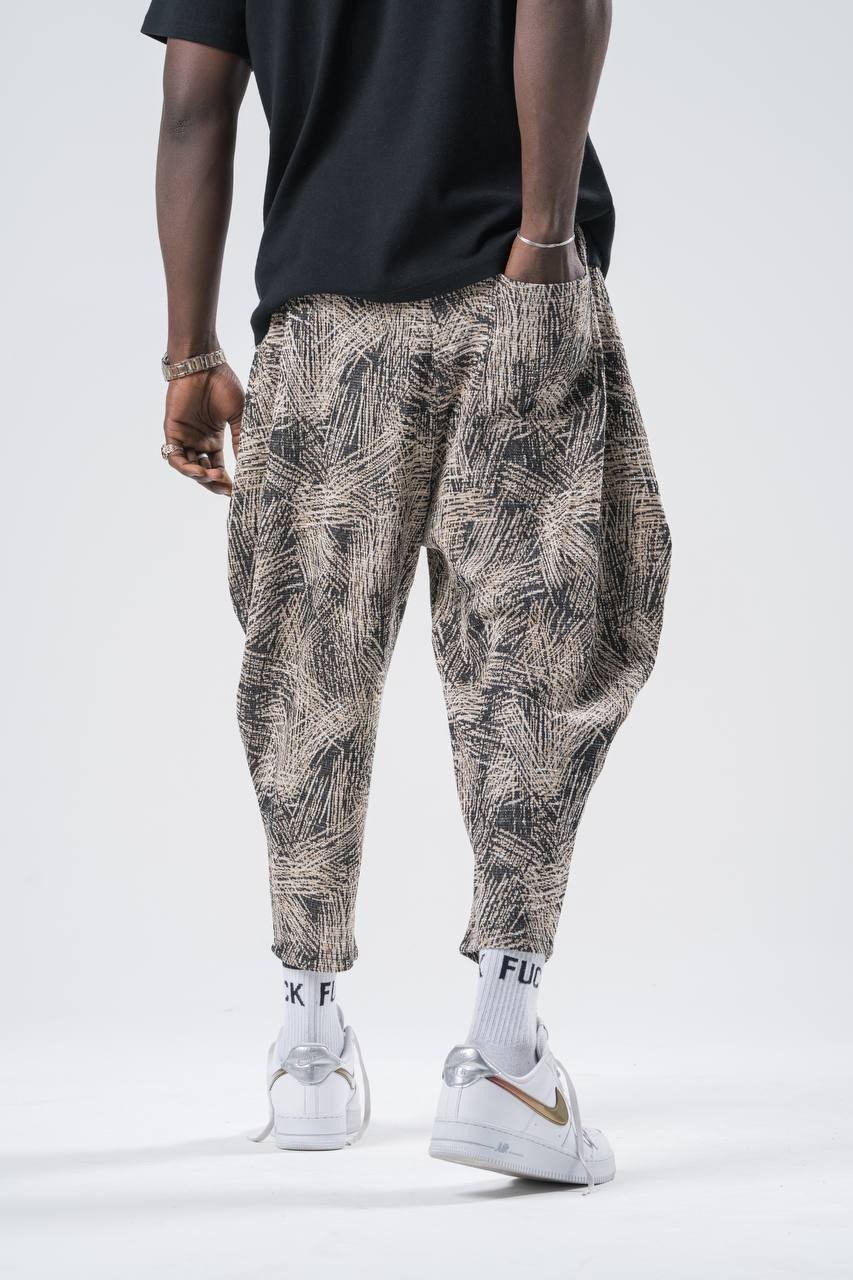 Erkek Bej Hippie Pantolon