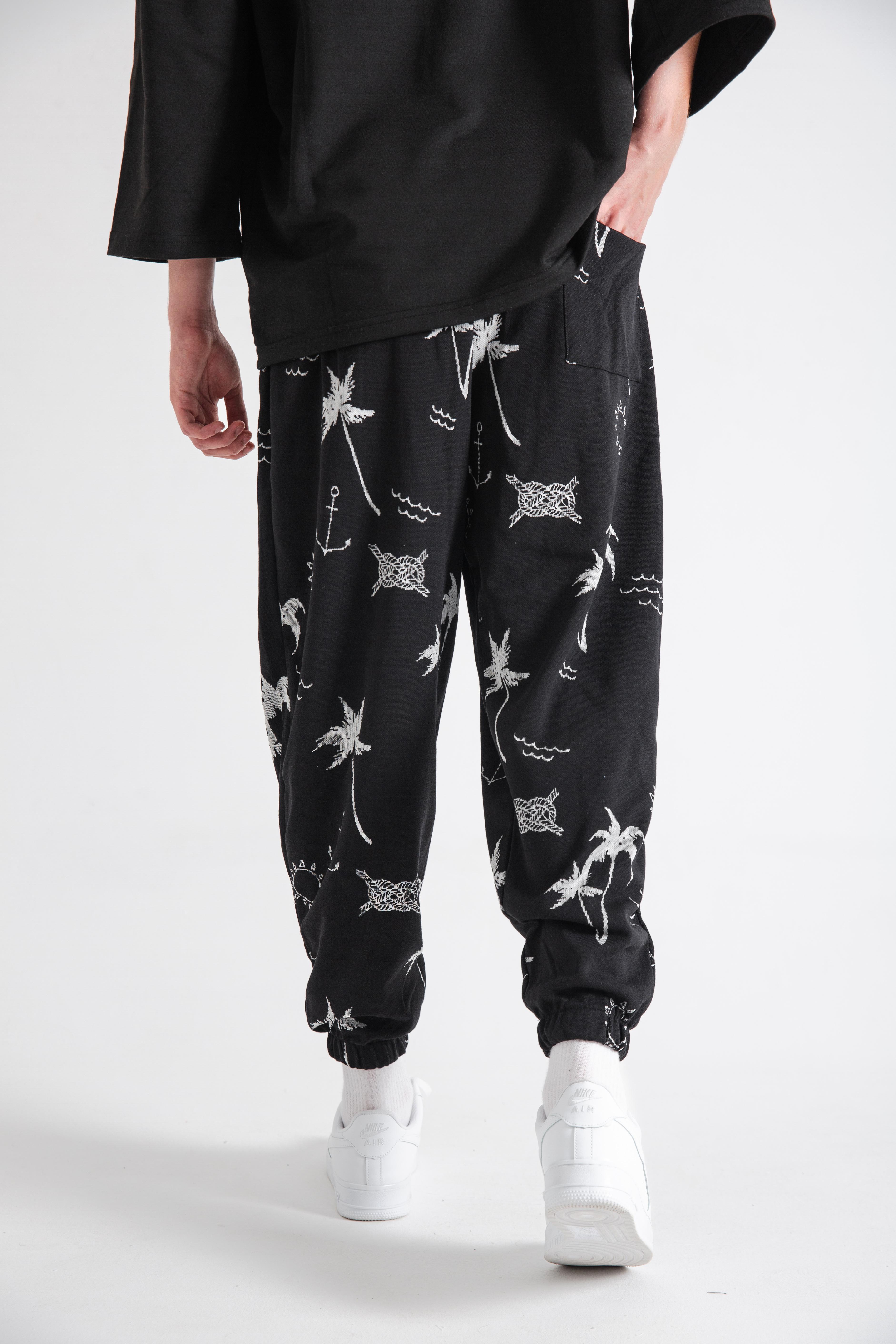 Erkek Summer Palm Pileli Eşofman Altı