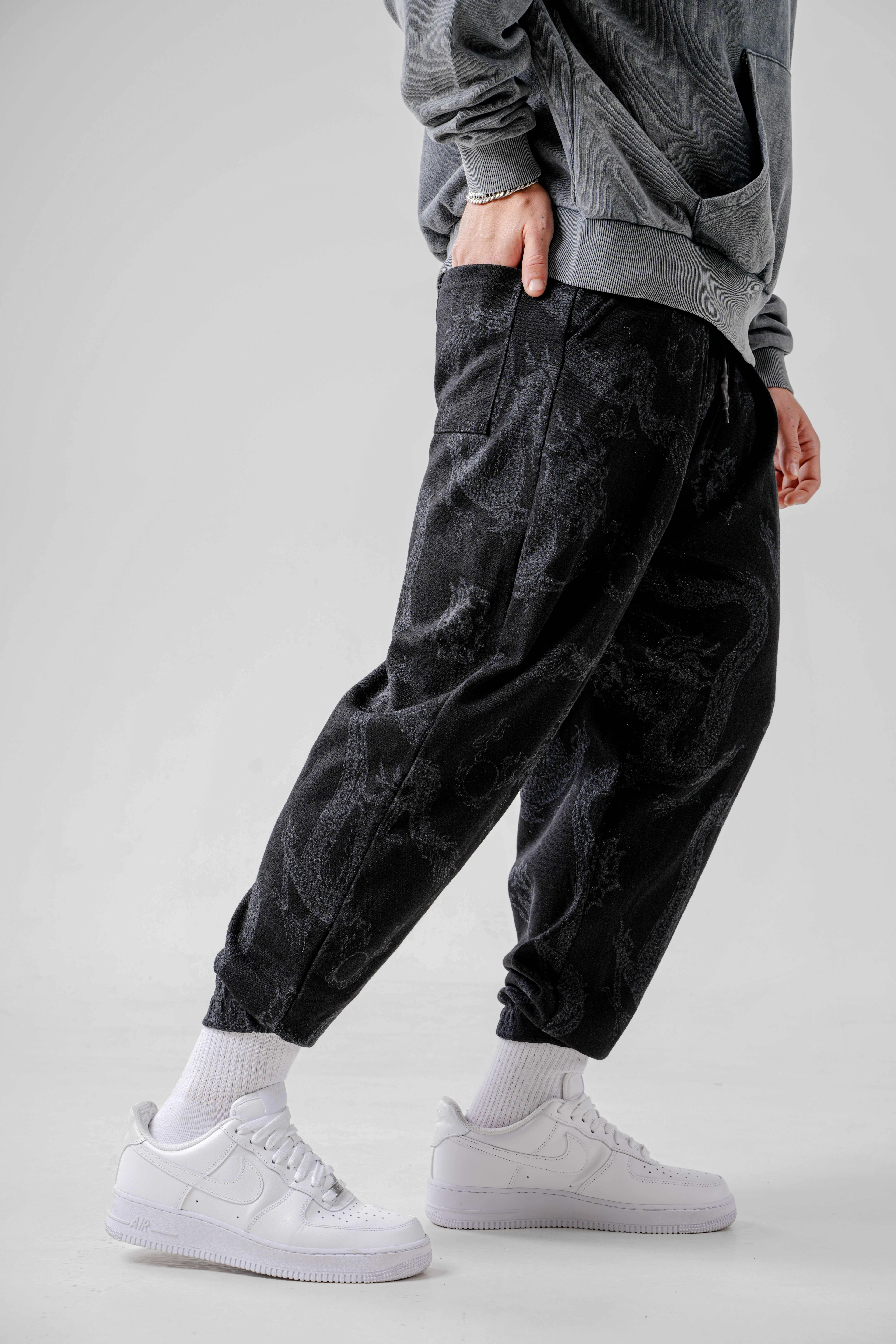 Erkek Soft Dragons Pileli Yarım Şalvar (SS26)