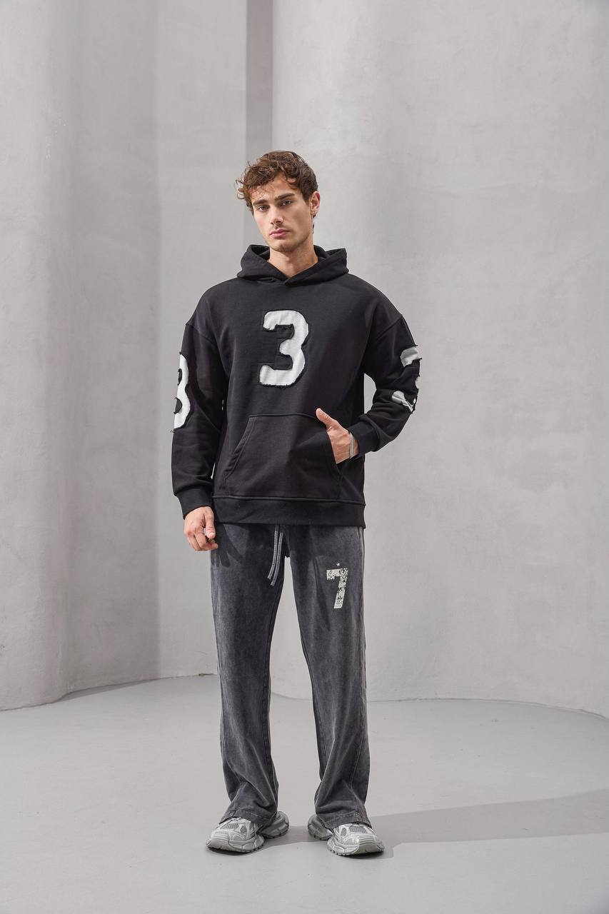 Erkek 2M Three Nakışlı SweatShırt