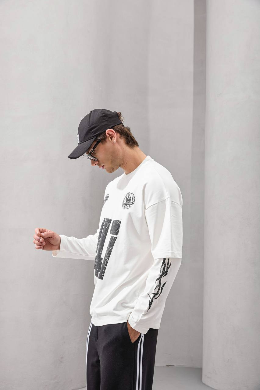 Erkek 2M 47 Baskılı Sweatshırt