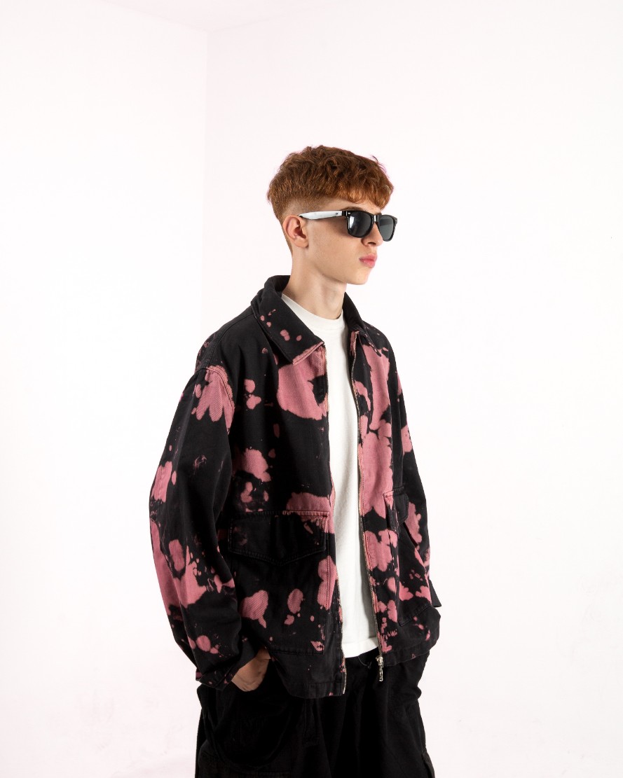 Erkek Acid Wash Oversize Ceket