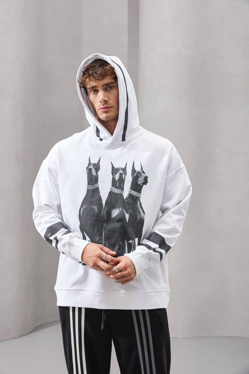 Erkek 2M Premium Doggs Baskılı SweatShırt