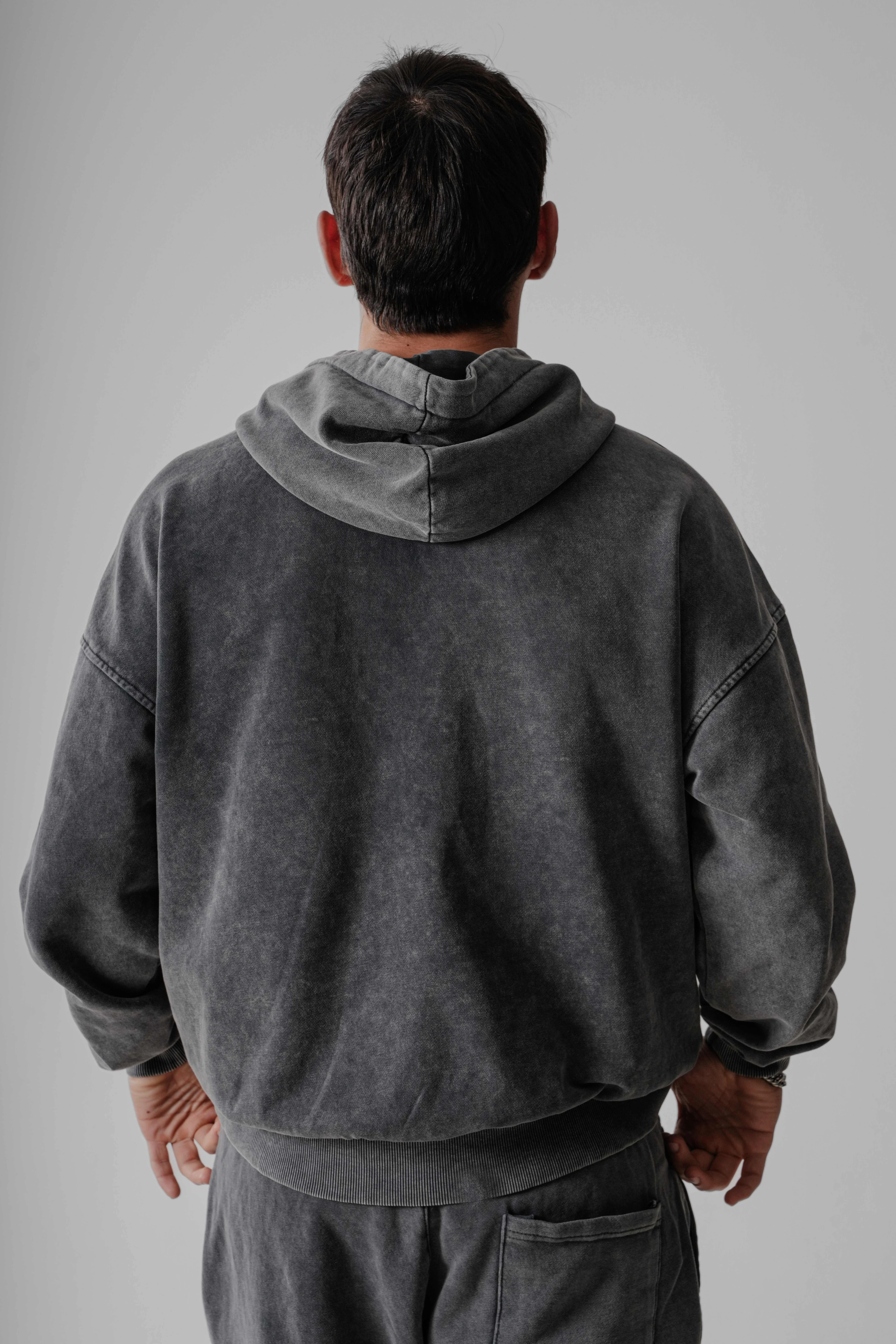 Erkek Gri Batik Sweatshırt