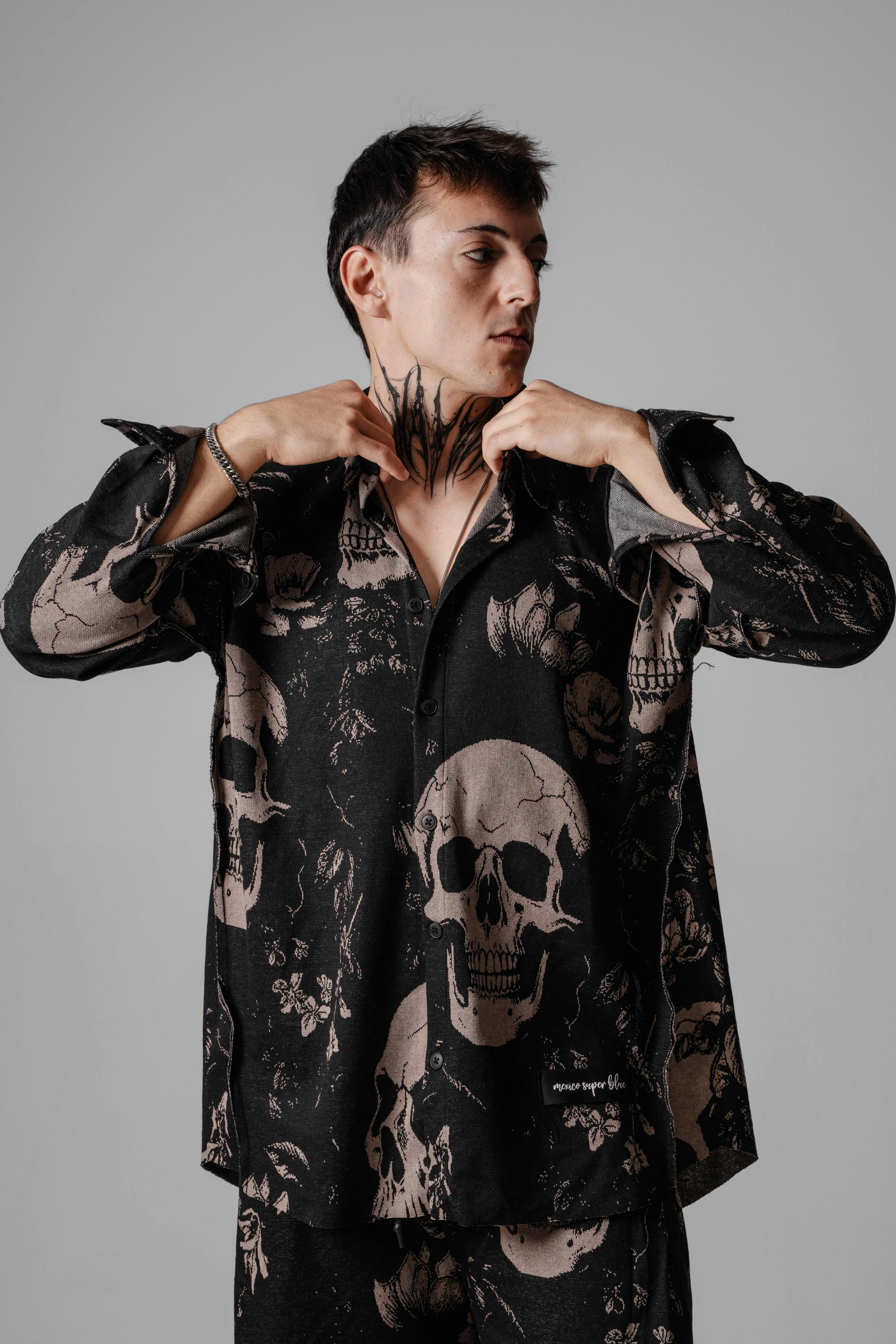 Erkek Kahverengi Kuru Kafa Oversize Gömlek