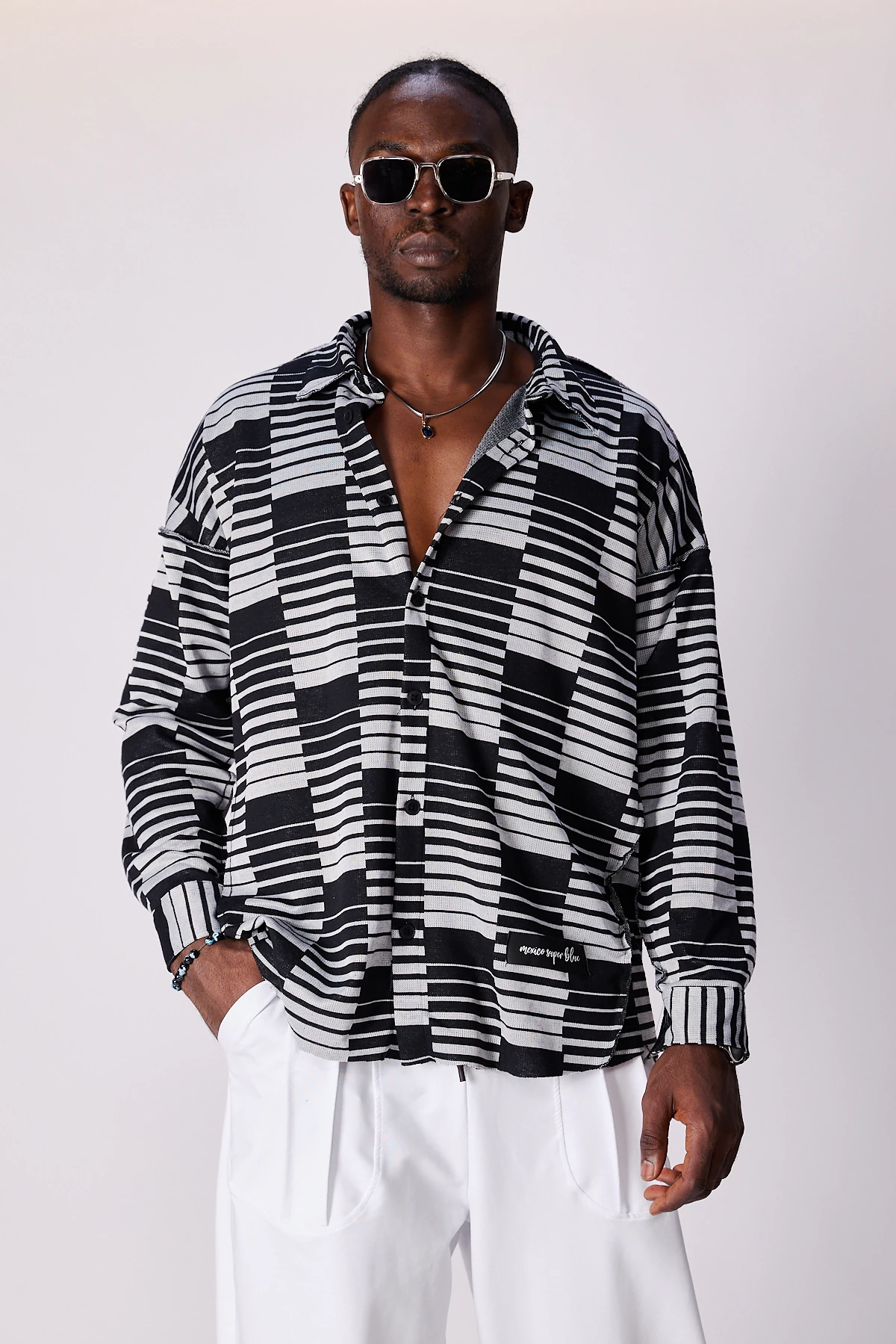 Erkek Big Ekose Oversize Gömlek