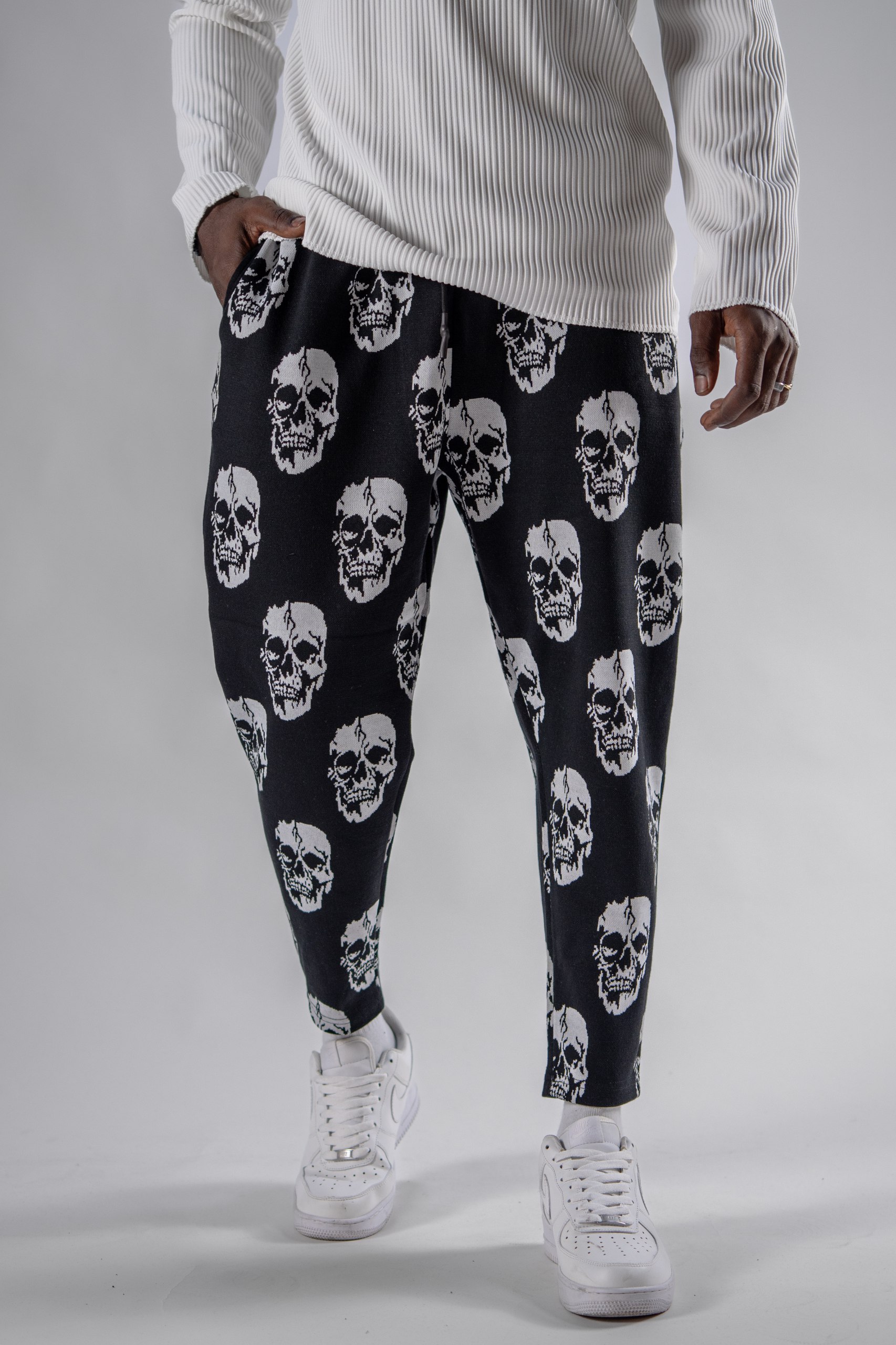 Erkek Skull Jogger Şalvar Pantolon