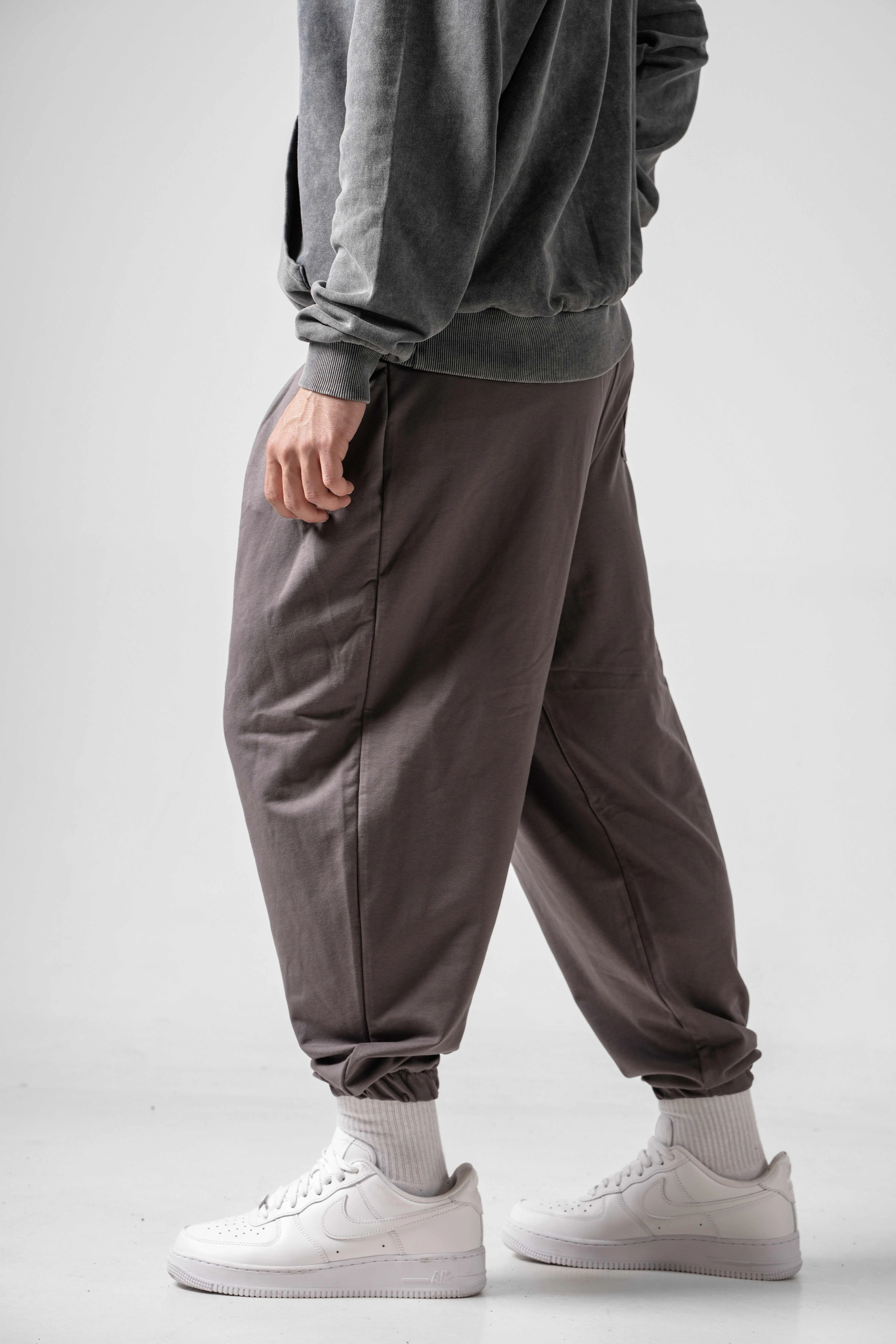 Erkek B.Gri Pileli Yarım Şalvar