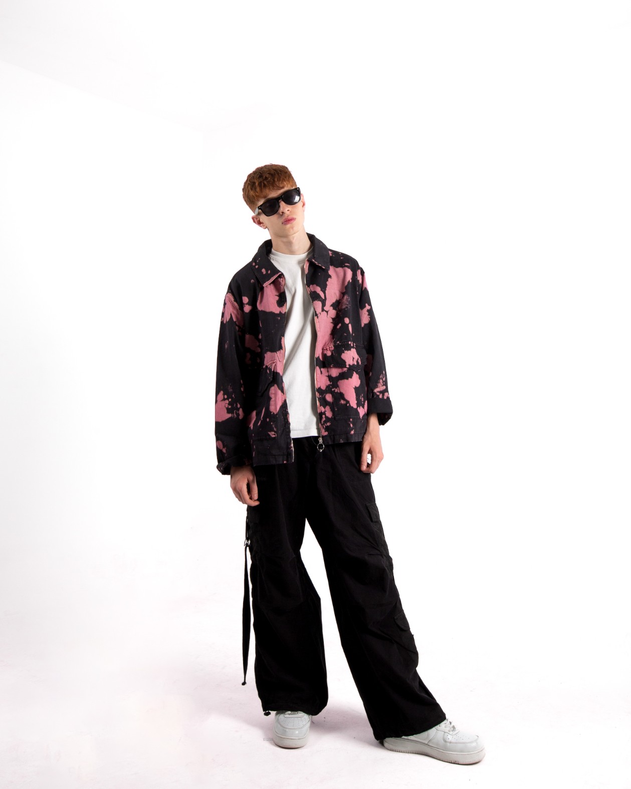 Erkek Acid Wash Oversize Ceket