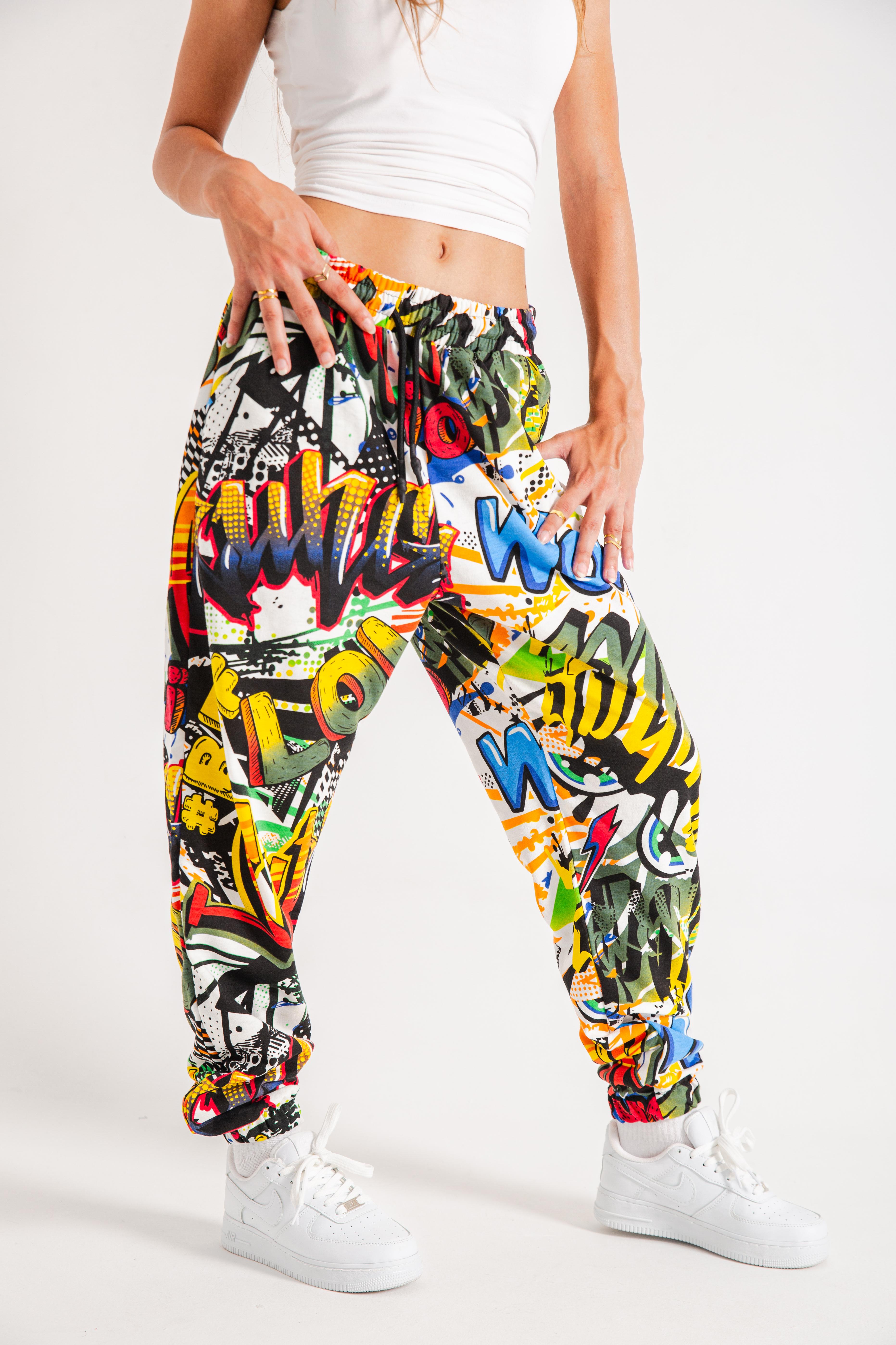 Kadın Wow Graffiti Jogger Eşofman Altı