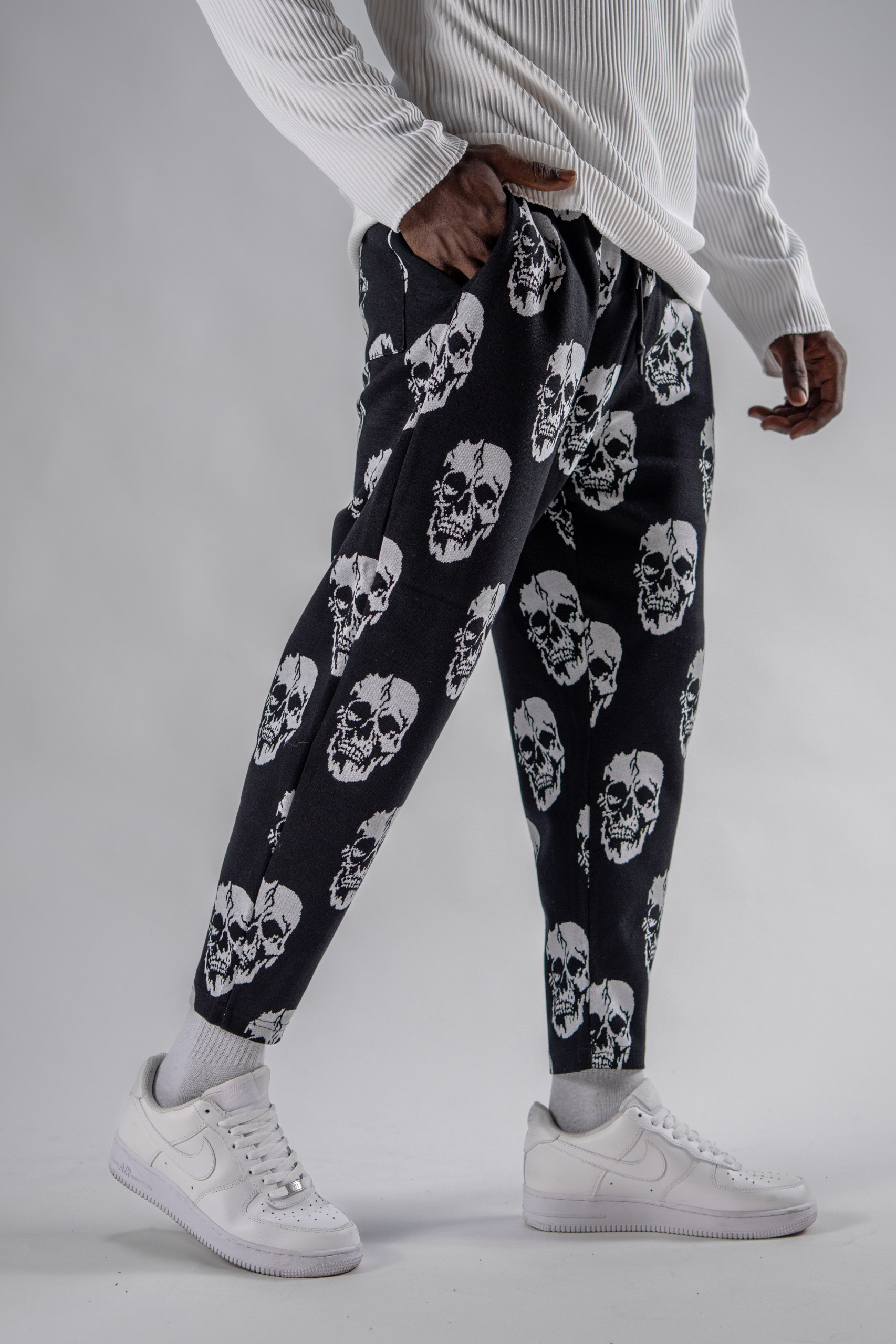 Erkek Skull Jogger Şalvar Pantolon