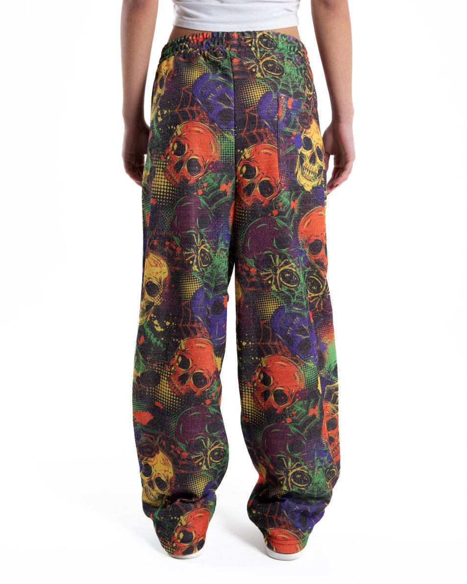 Kadın Halloween Kuşaklı Baggy Eşofman Altı