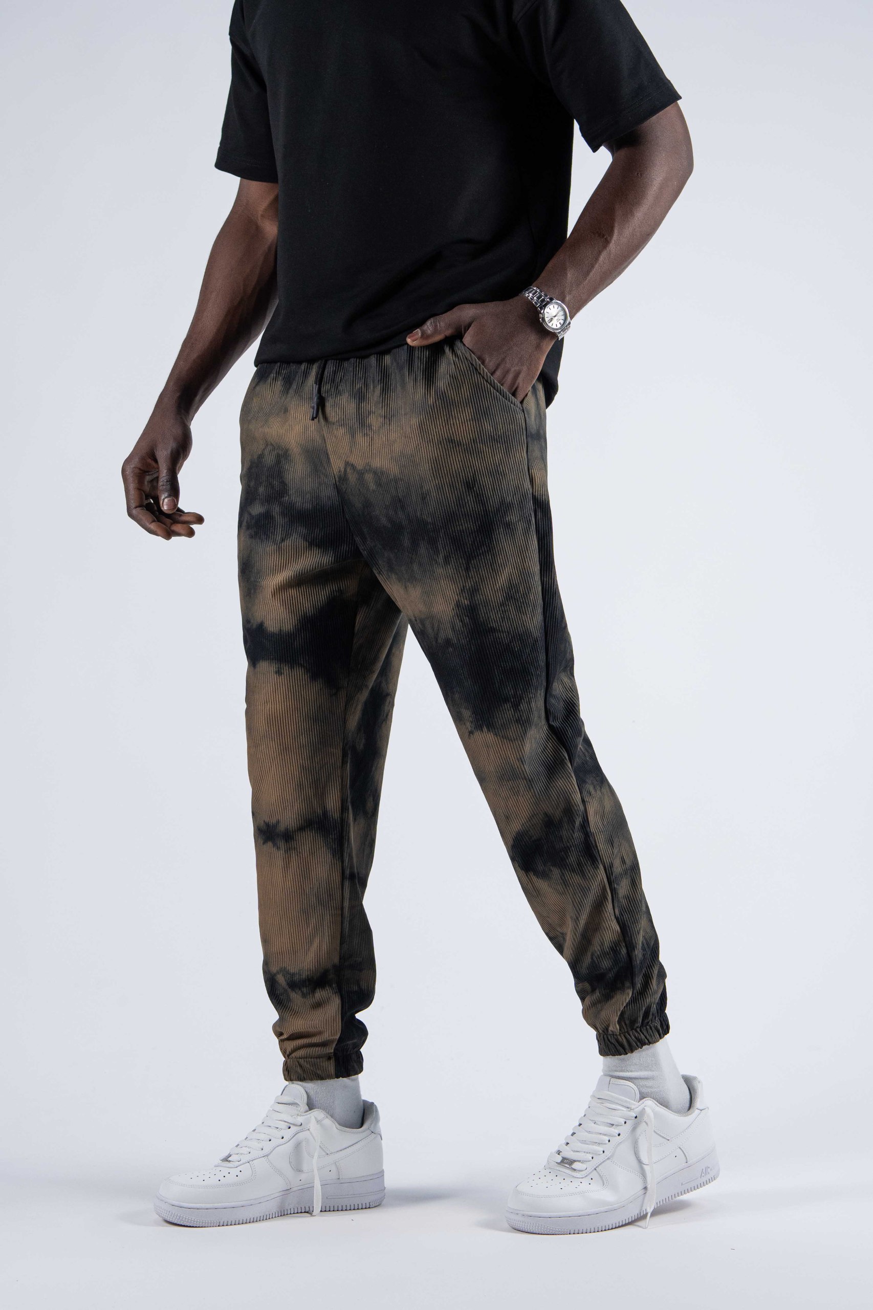 Erkek Füme Batik Jogger Pantolon