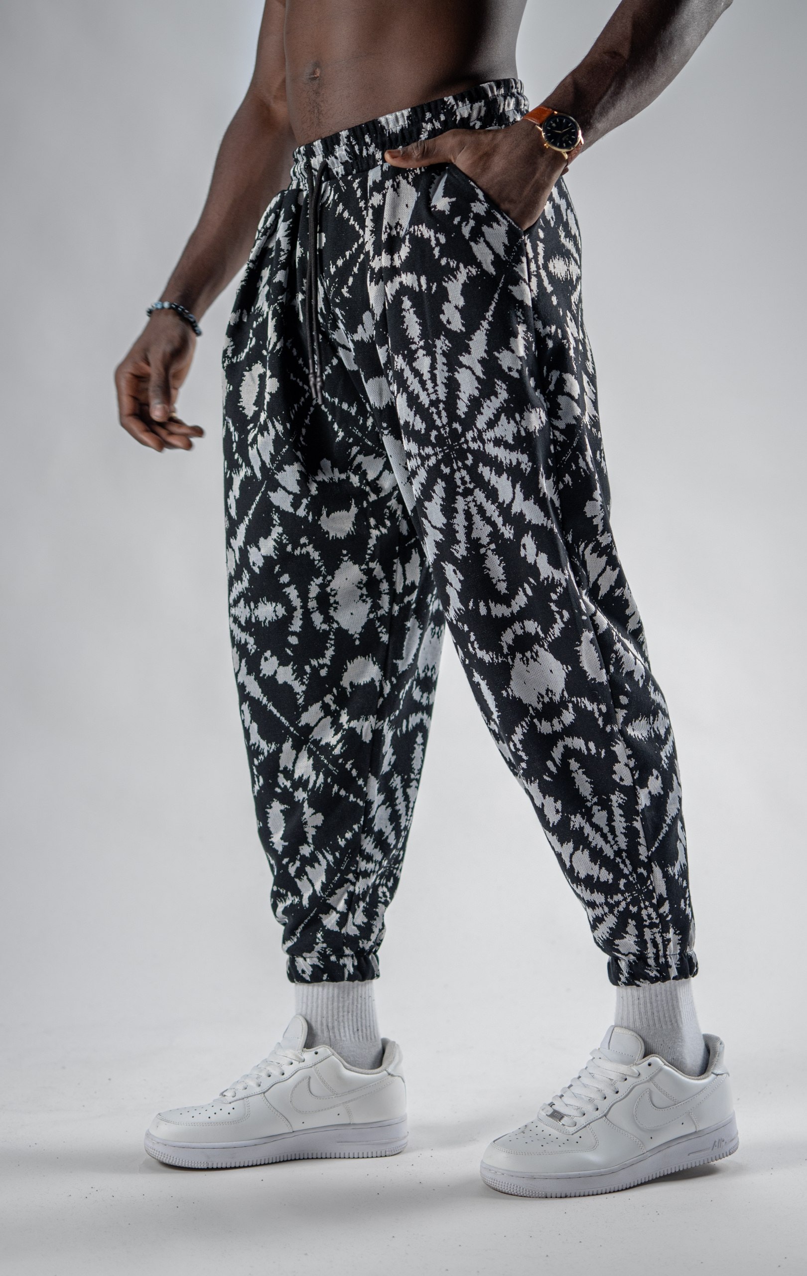 Erkek  Whıte Compass Jogger Şalvar Pantolon