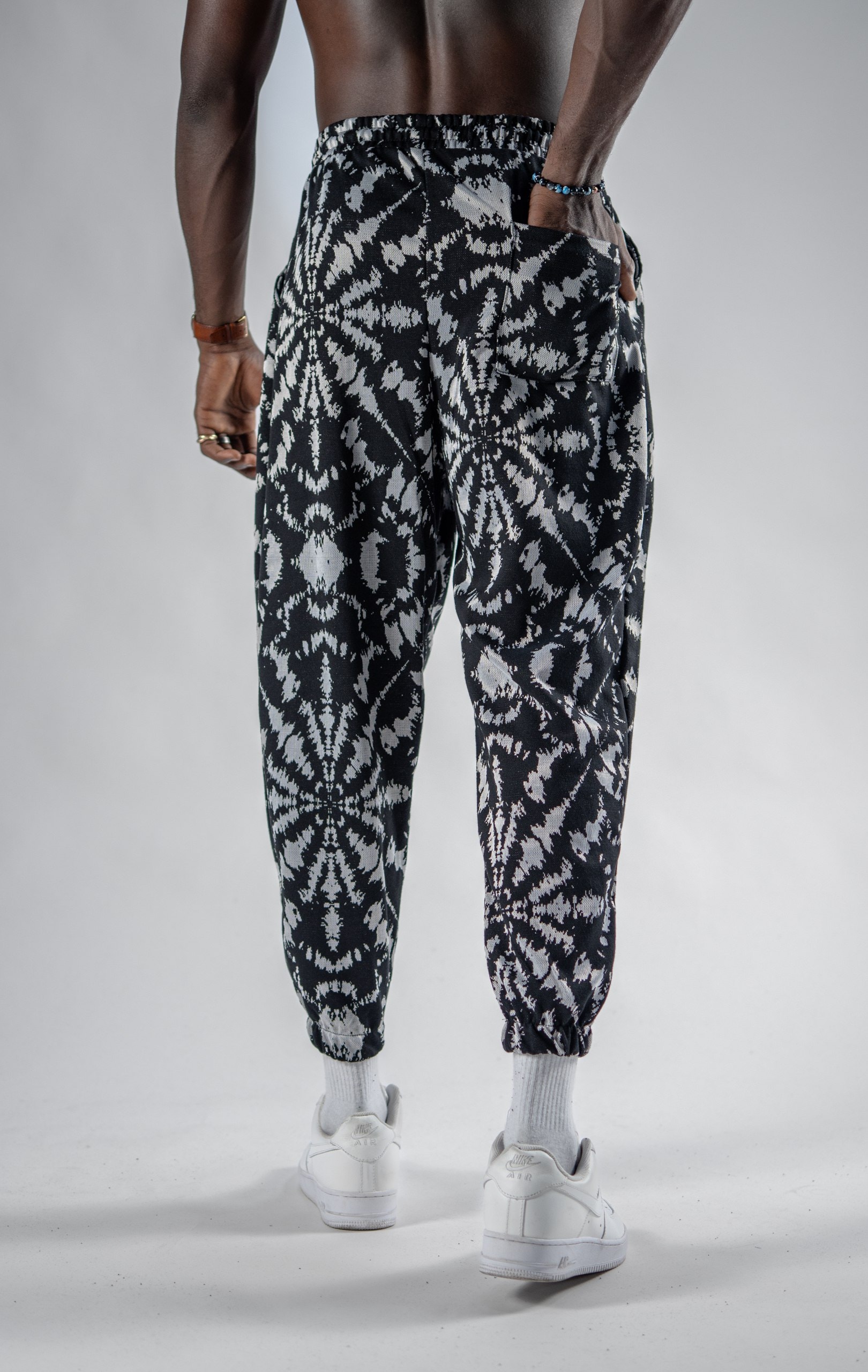Erkek  Whıte Compass Jogger Şalvar Pantolon